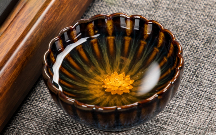 Red Spot Partridge Jianzhan Art Cup Rare Natural Kiln Change Premium Tea Ornament