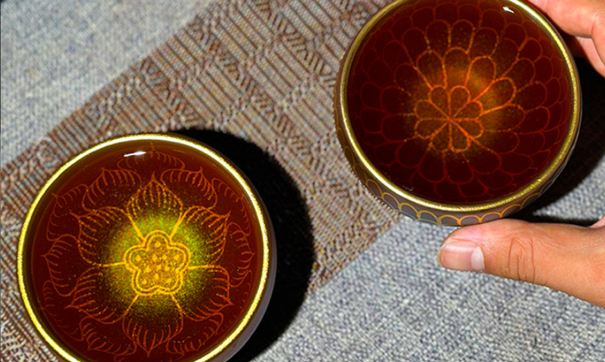 Elegant Jian Zhan Cups for Afternoon Tea and Dessert Pairing