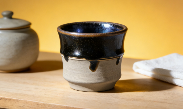 Yaoban Jun Glow Jianzhan Tea Cup Mystical Light Effect Unique Handcrafted Ceramic Cup