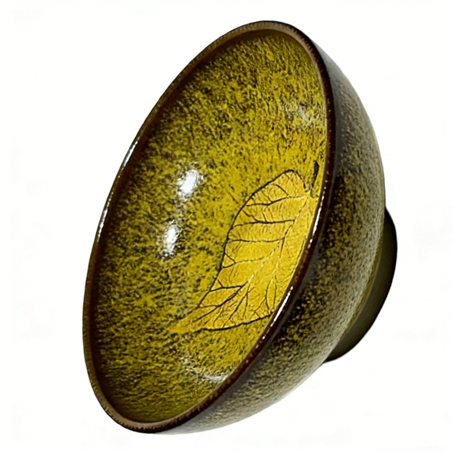 Golden Osmanthus Leaf Tenmoku Master Cup