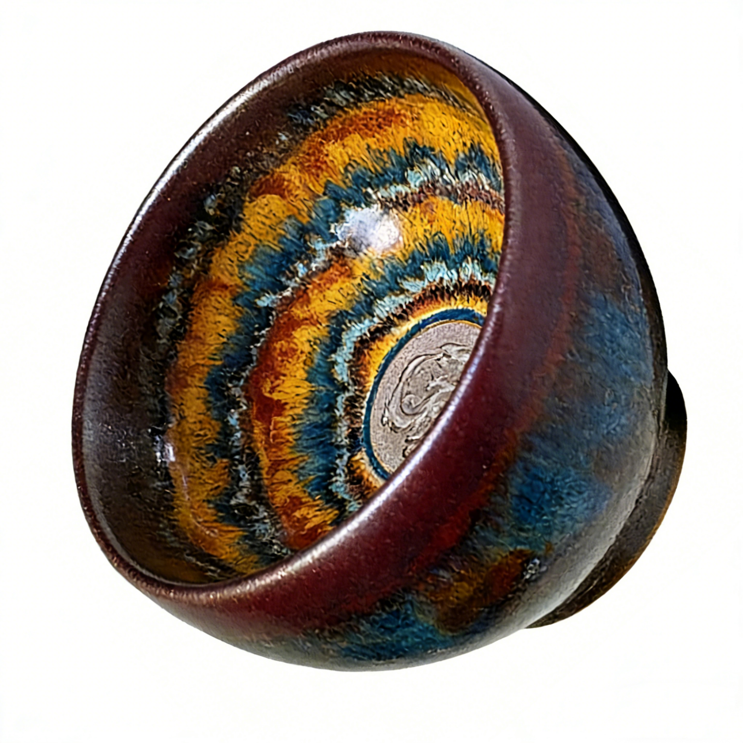 Master Craft Green Dragon Bowl Master Tea Cup