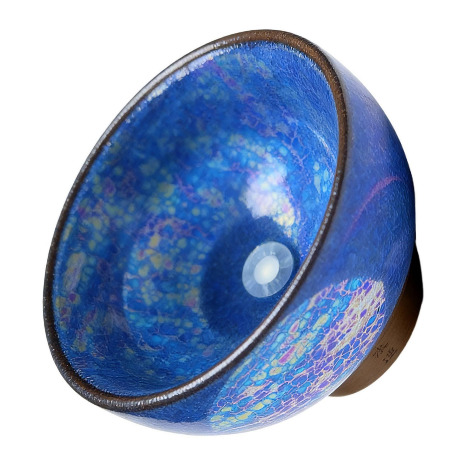 Colorful Blue Ice Tenmoku Jian Ware Master Cup