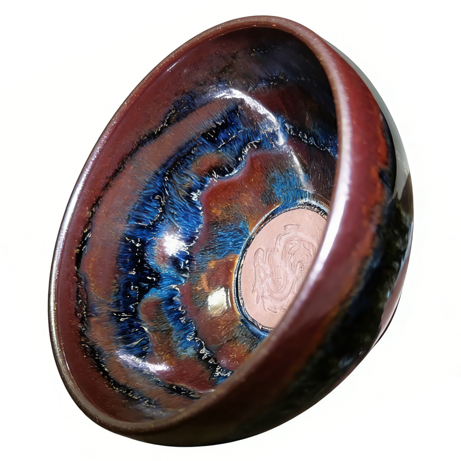 Blue Ocean Incense Burner Master Tea Cup Gift Box