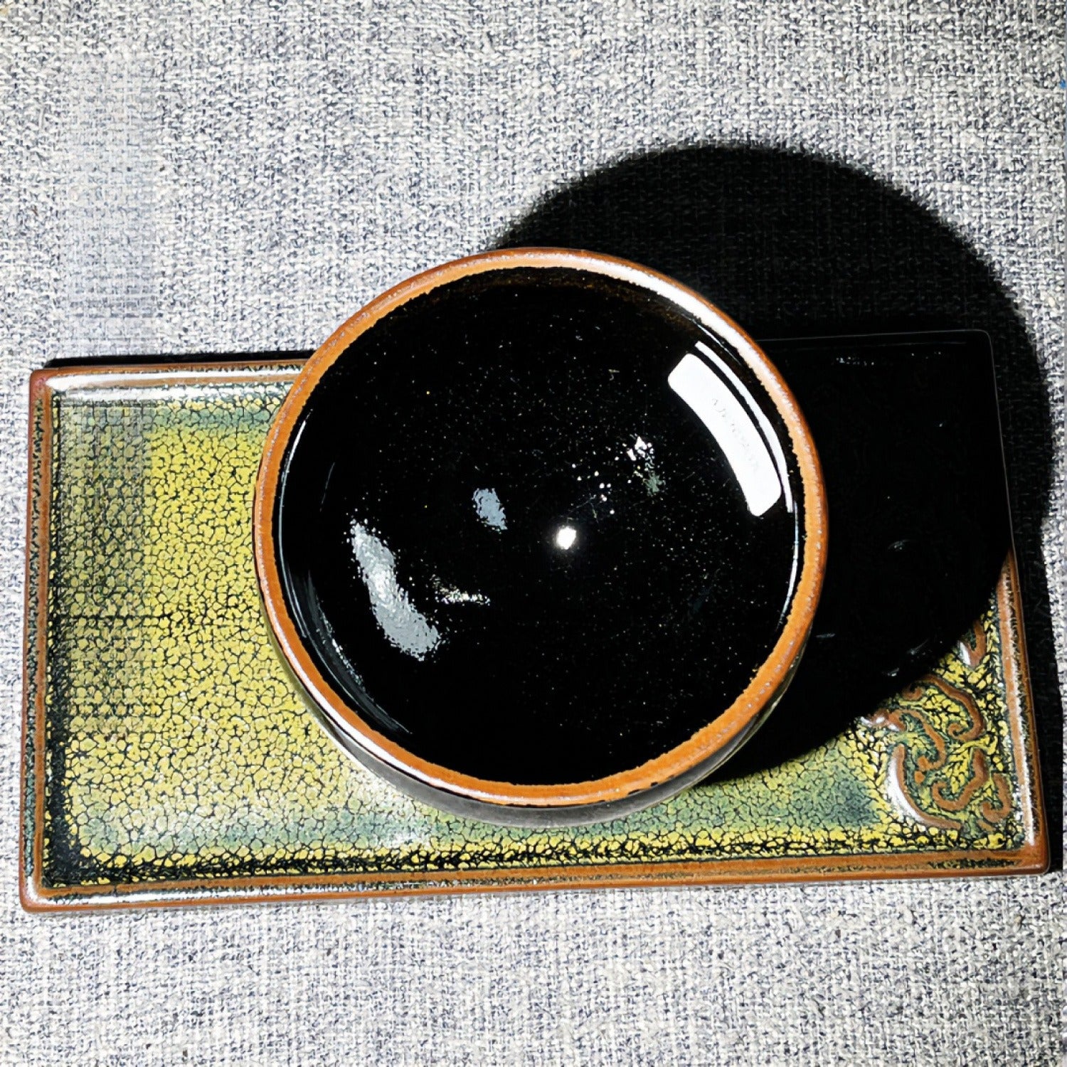 Real Wood-Fired Jian Ware Iron Body Tea Cup