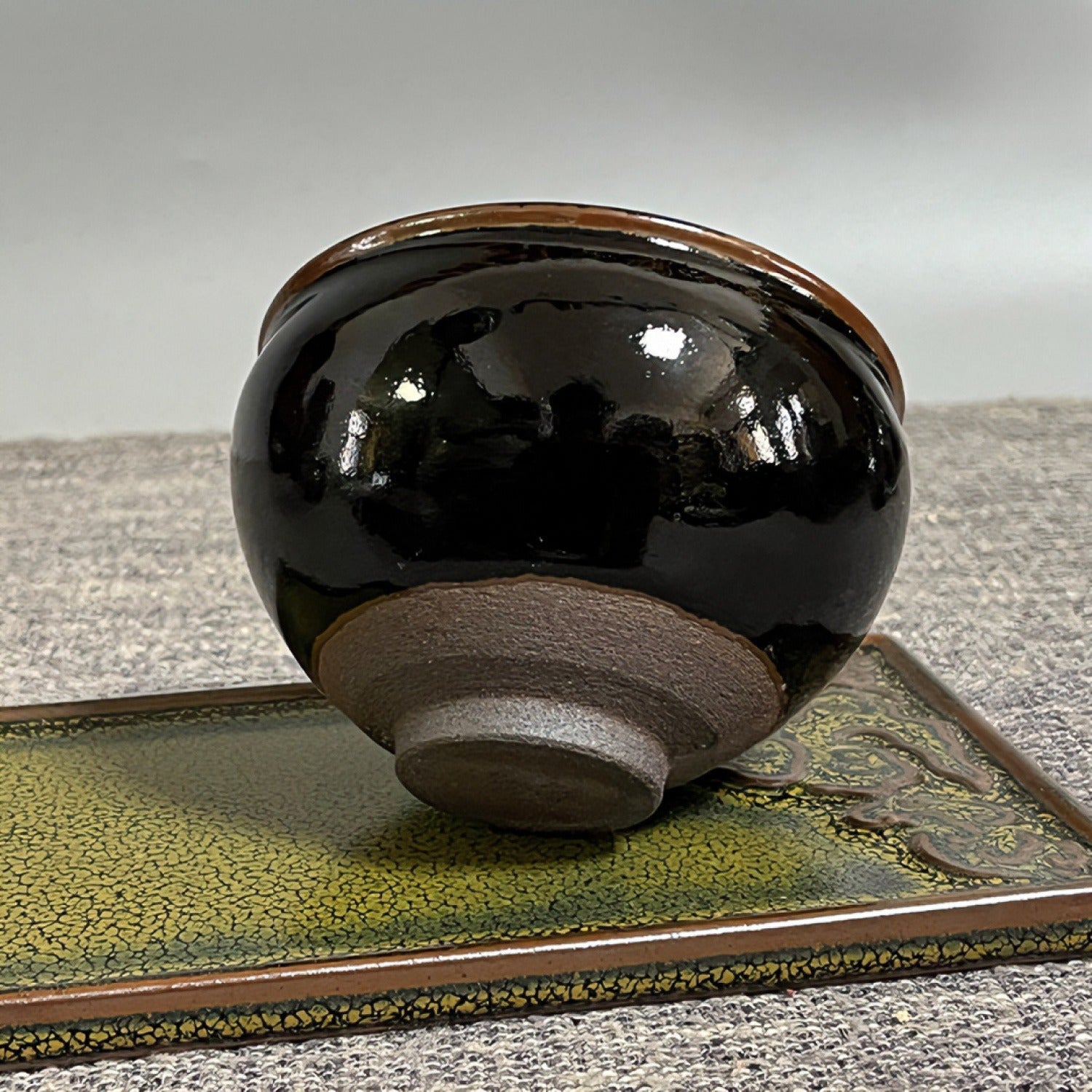 Real Wood-Fired Jian Ware Iron Body Tea Cup