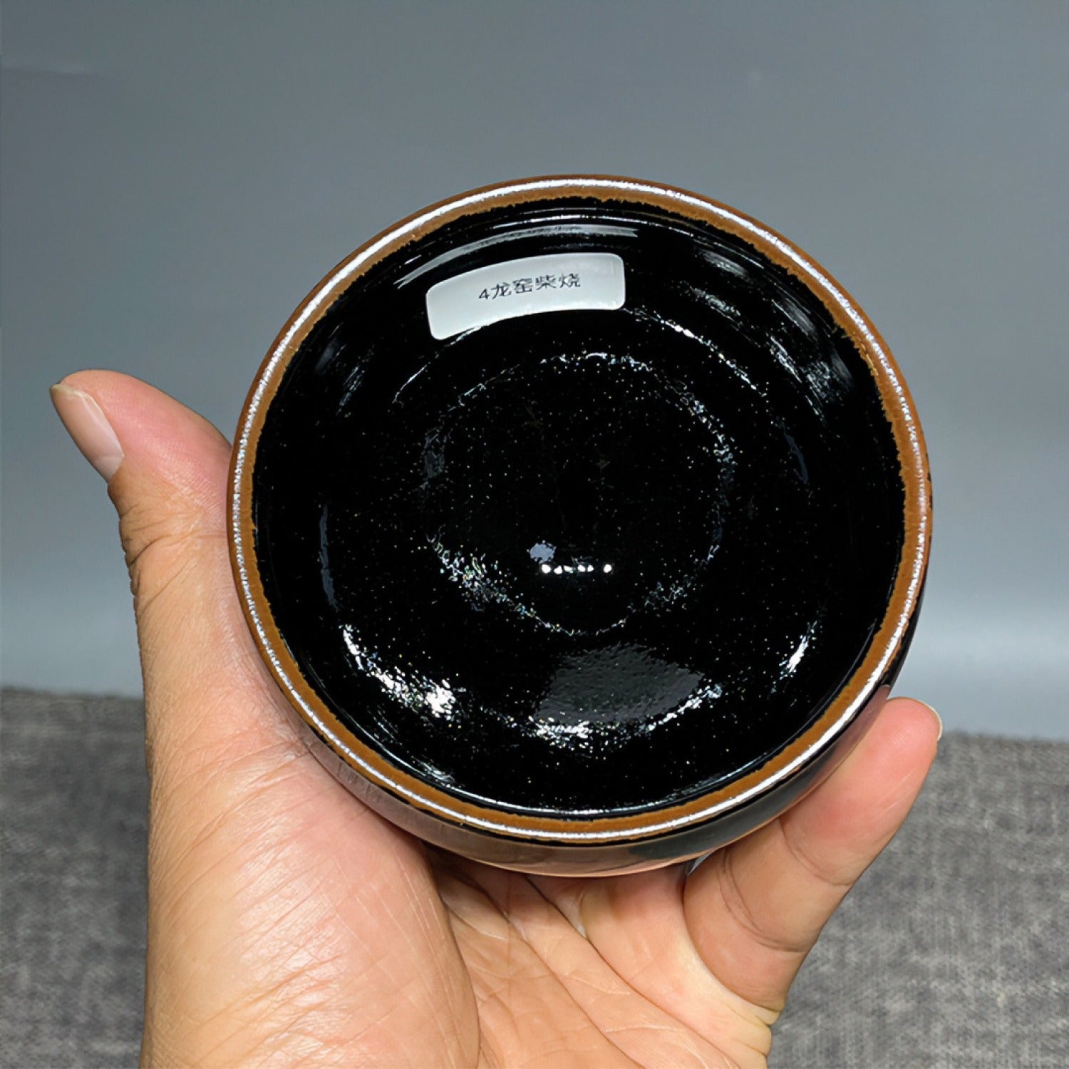 Real Wood-Fired Jian Ware Iron Body Tea Cup