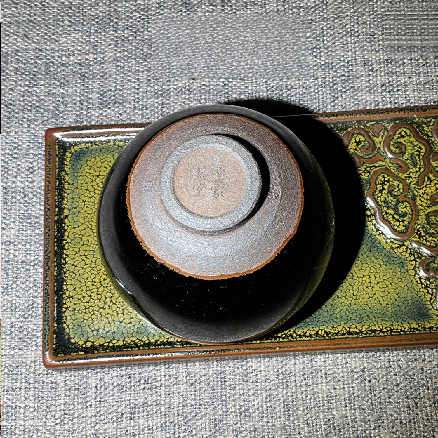 Real Wood-Fired Jian Ware Iron Body Tea Cup