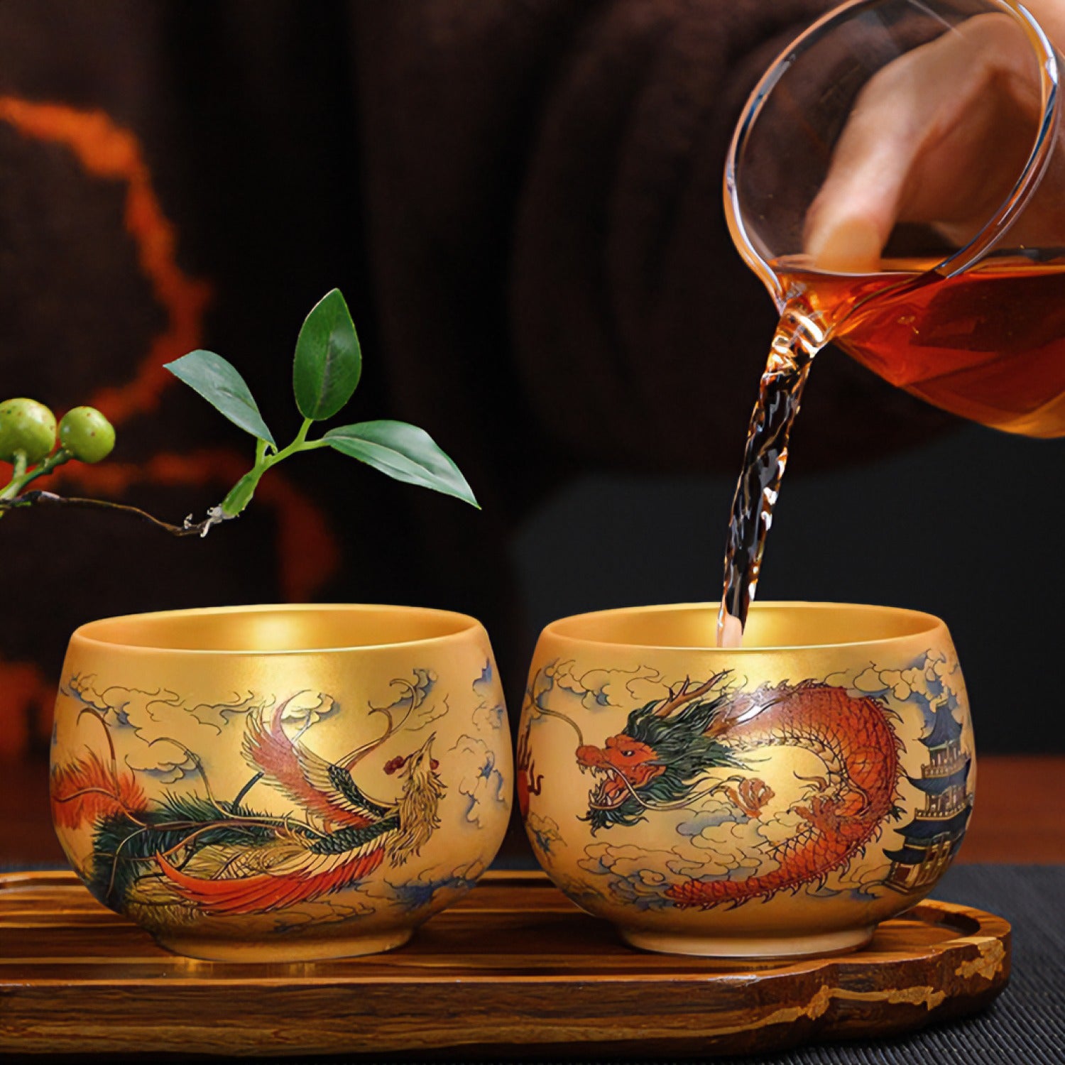 Gilded Dragon  Premium Ceramic Tea Cup