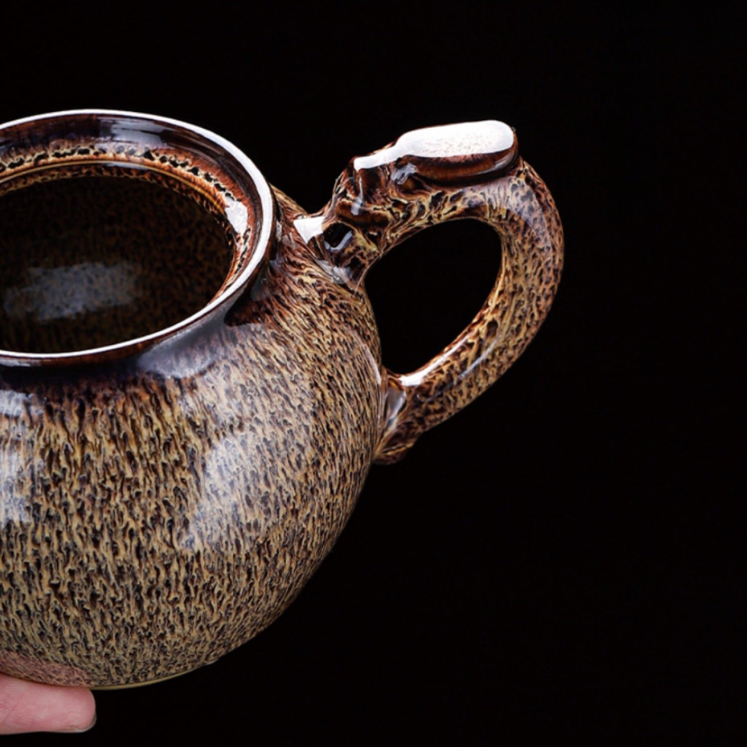 Eggplant Purple Beauty Kiln Change Ceramic Teapot