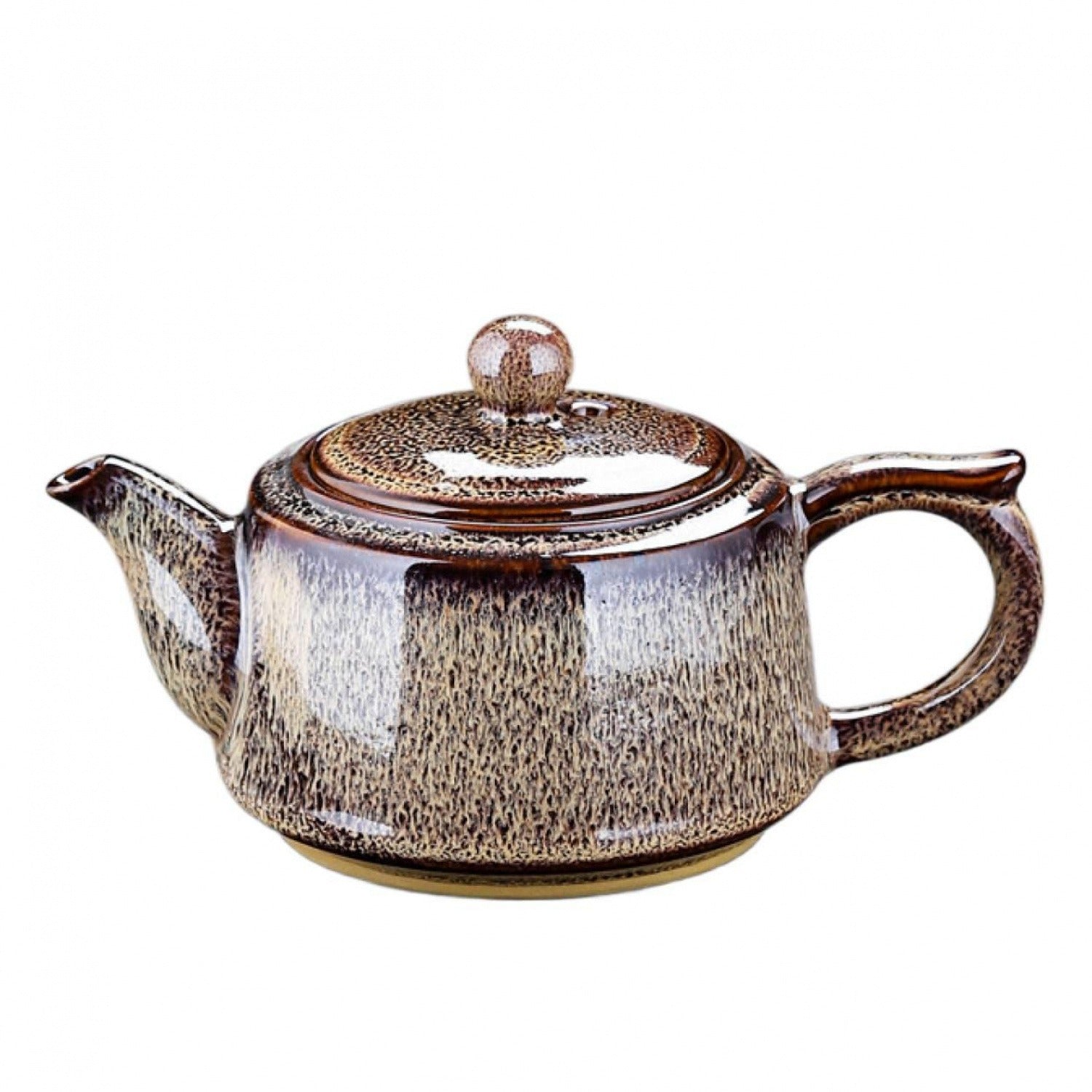 Eggplant Purple Kiln Change Ceramic Teapot