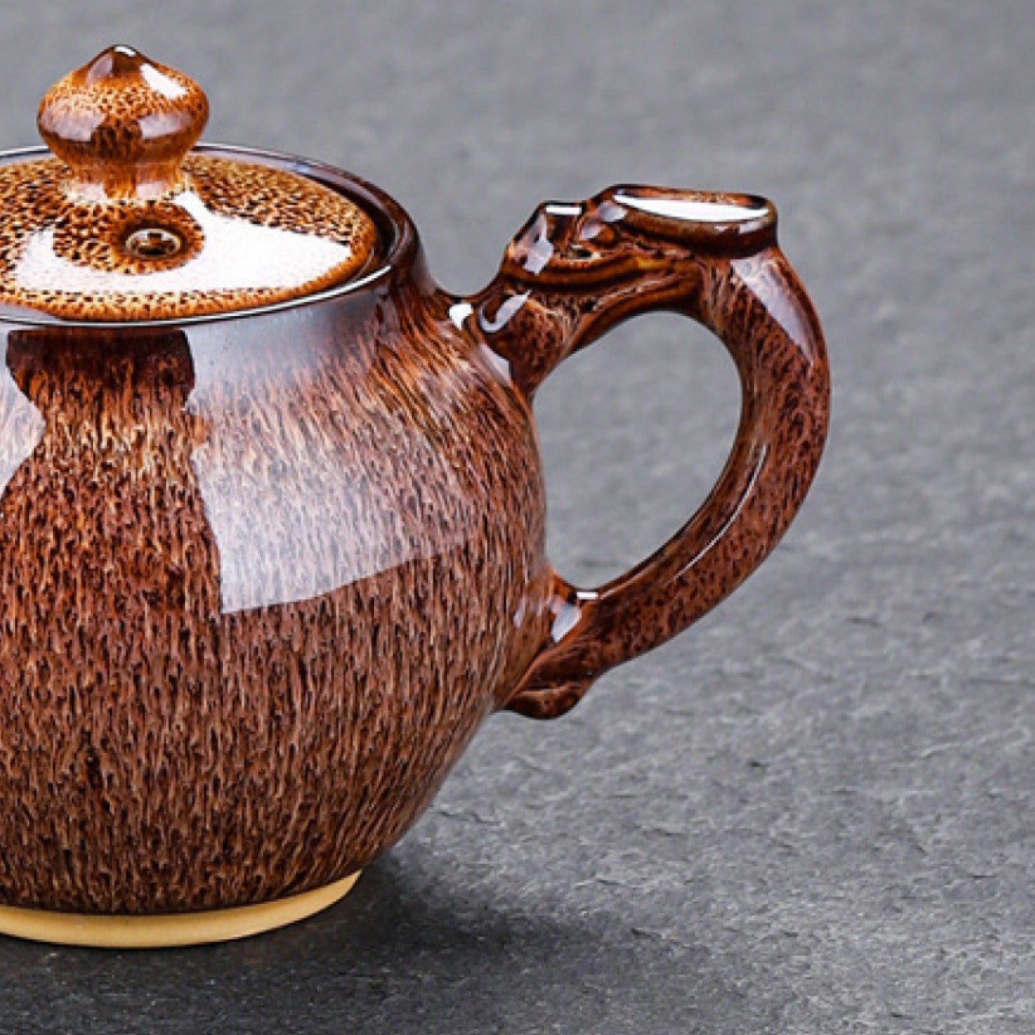 Golden Beauty Kiln Change Ceramic Teapot