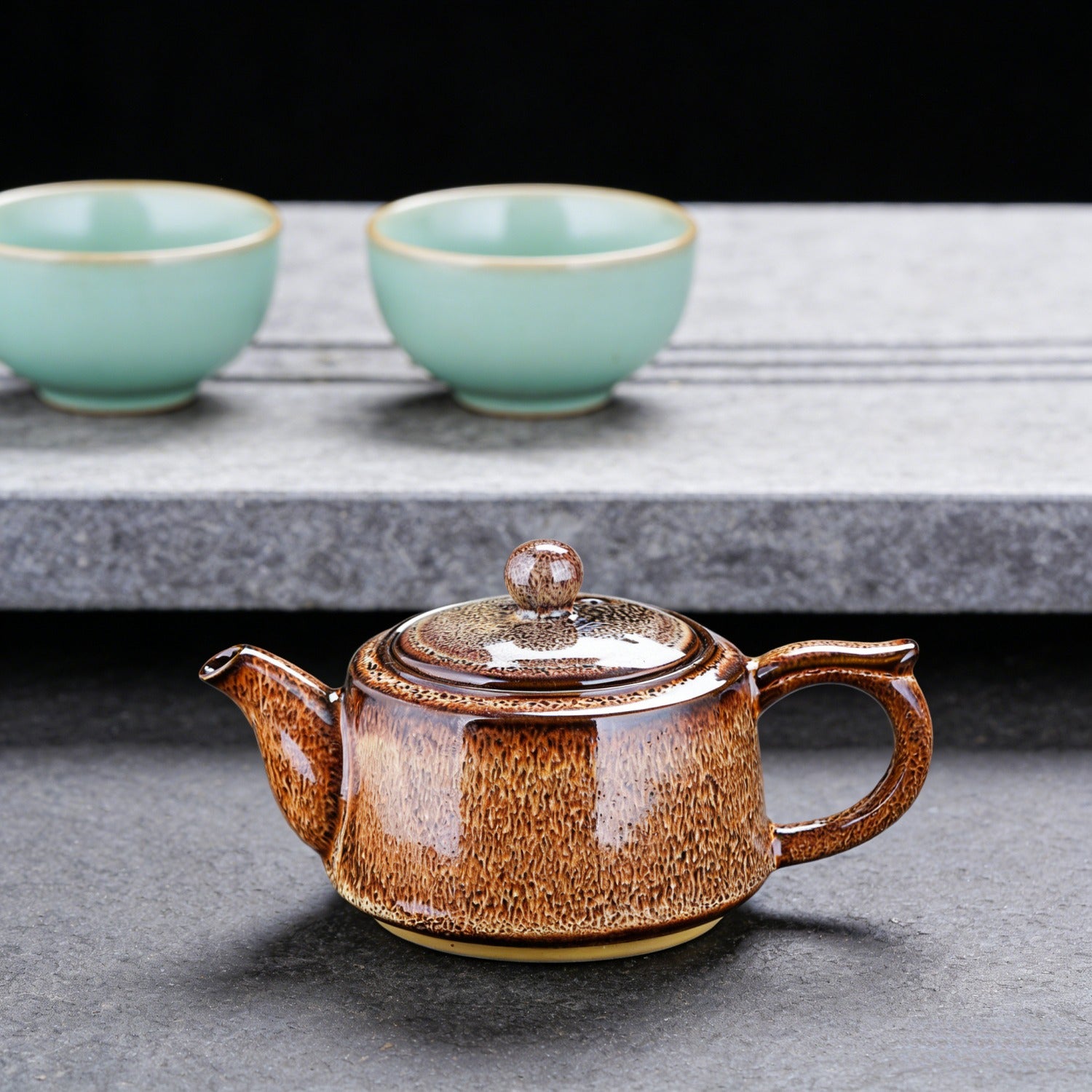 Kiln Change Ceramic Teapot Home Brewing Tea Pot