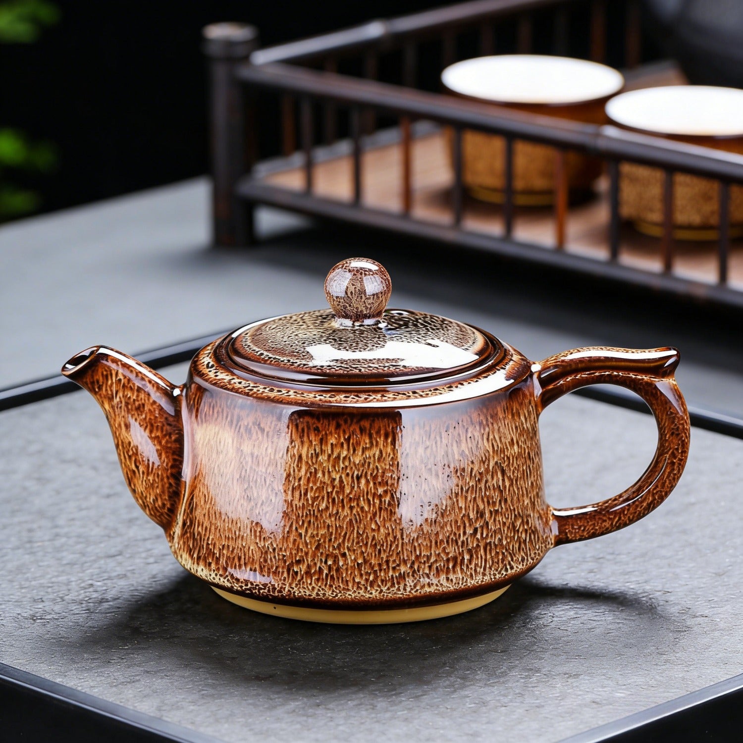 Kiln Change Ceramic Teapot Home Brewing Tea Pot