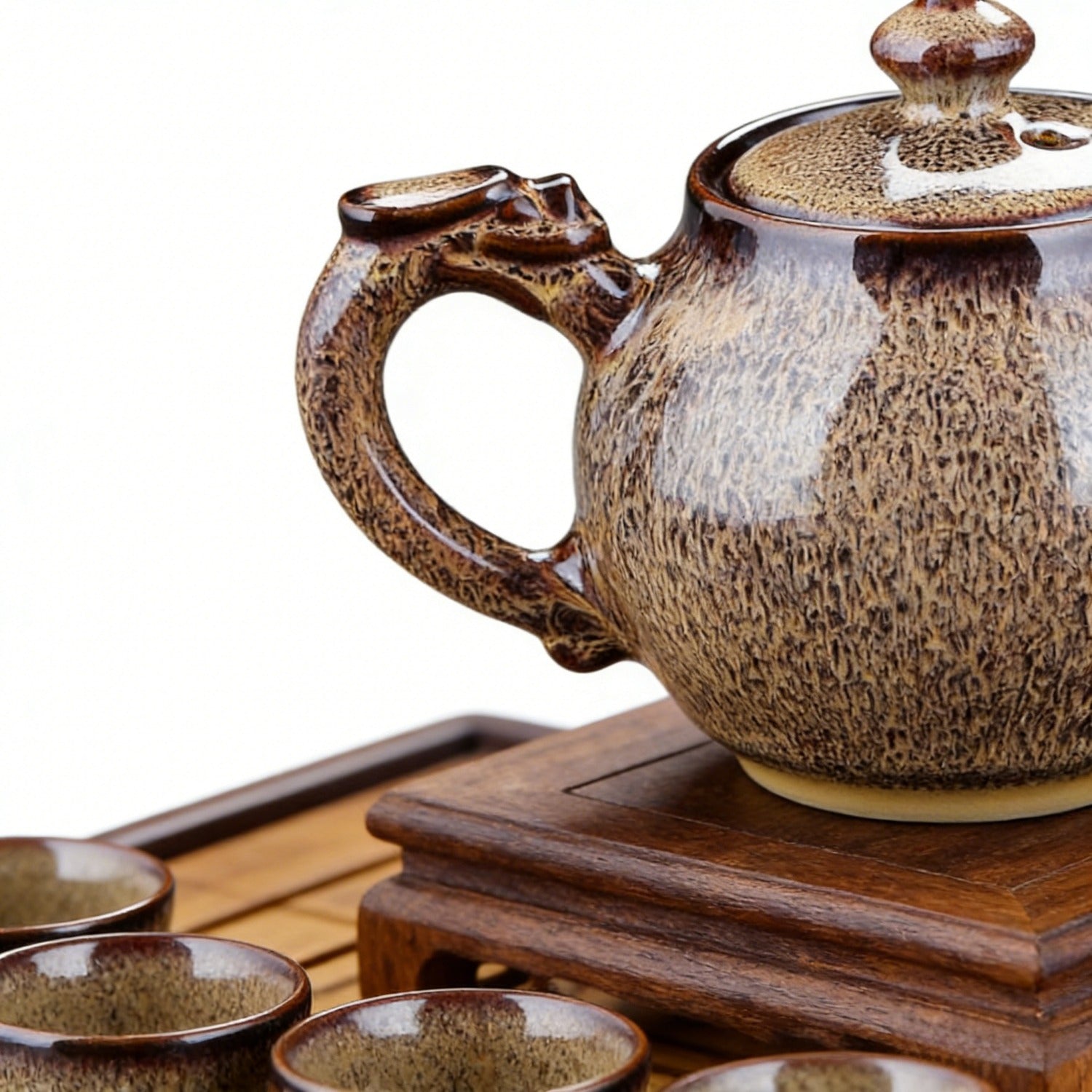 Eggplant Purple Beauty Kiln Change Ceramic Teapot