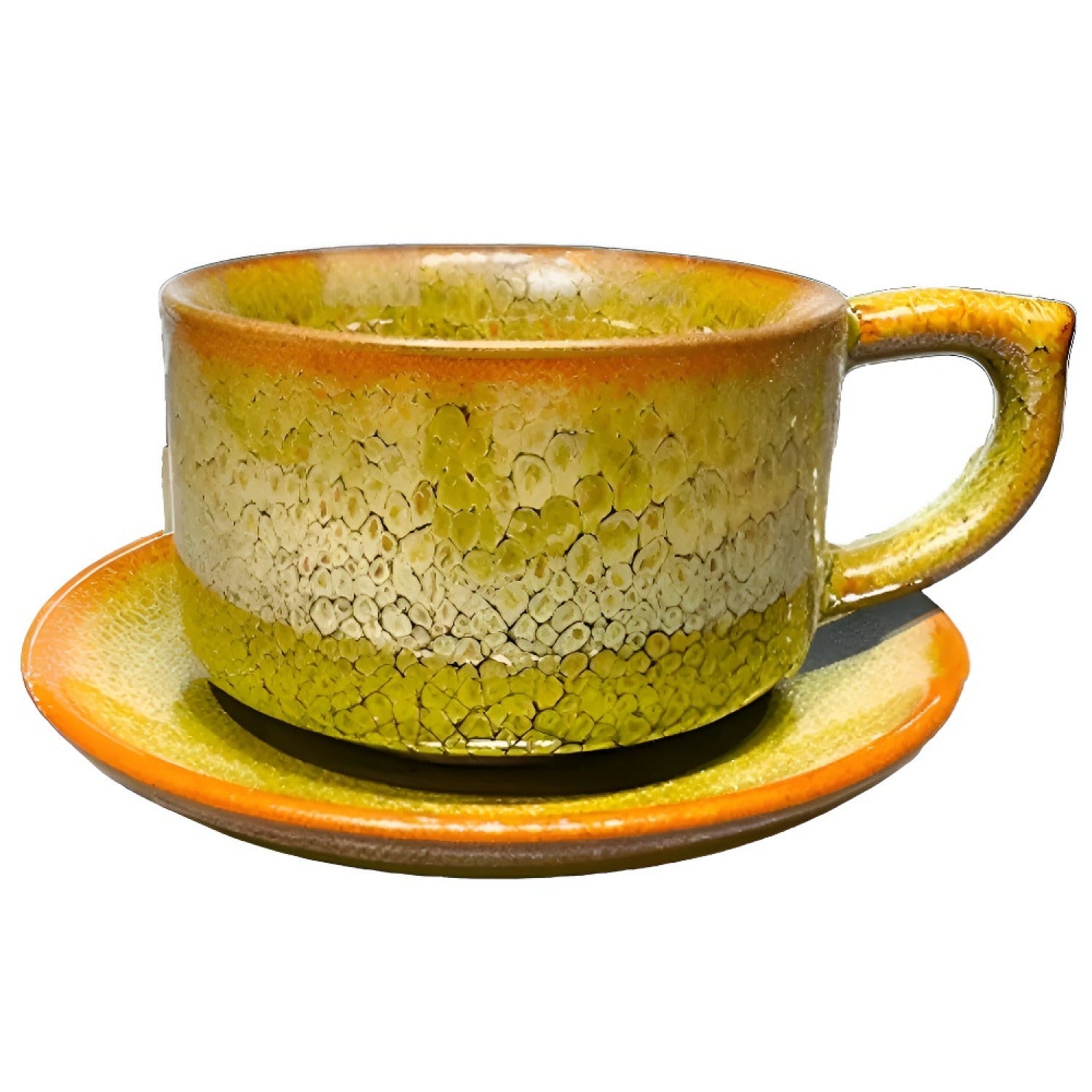 Golden Partridge Jian Zhan Tenmoku Coffee Cup Handmade Ceramic Mug