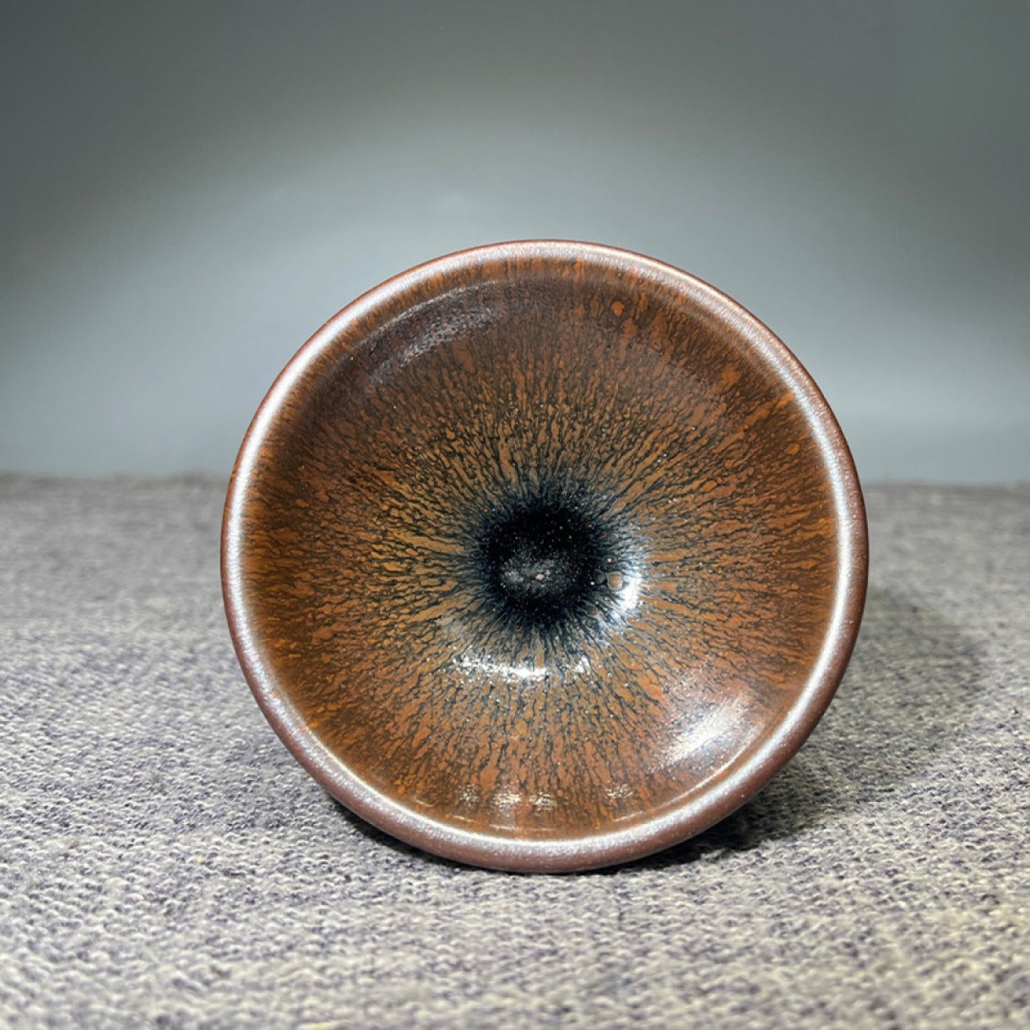 8 Dragon Kiln Wood-Fired Iron Body Jian Ware Tea Cup