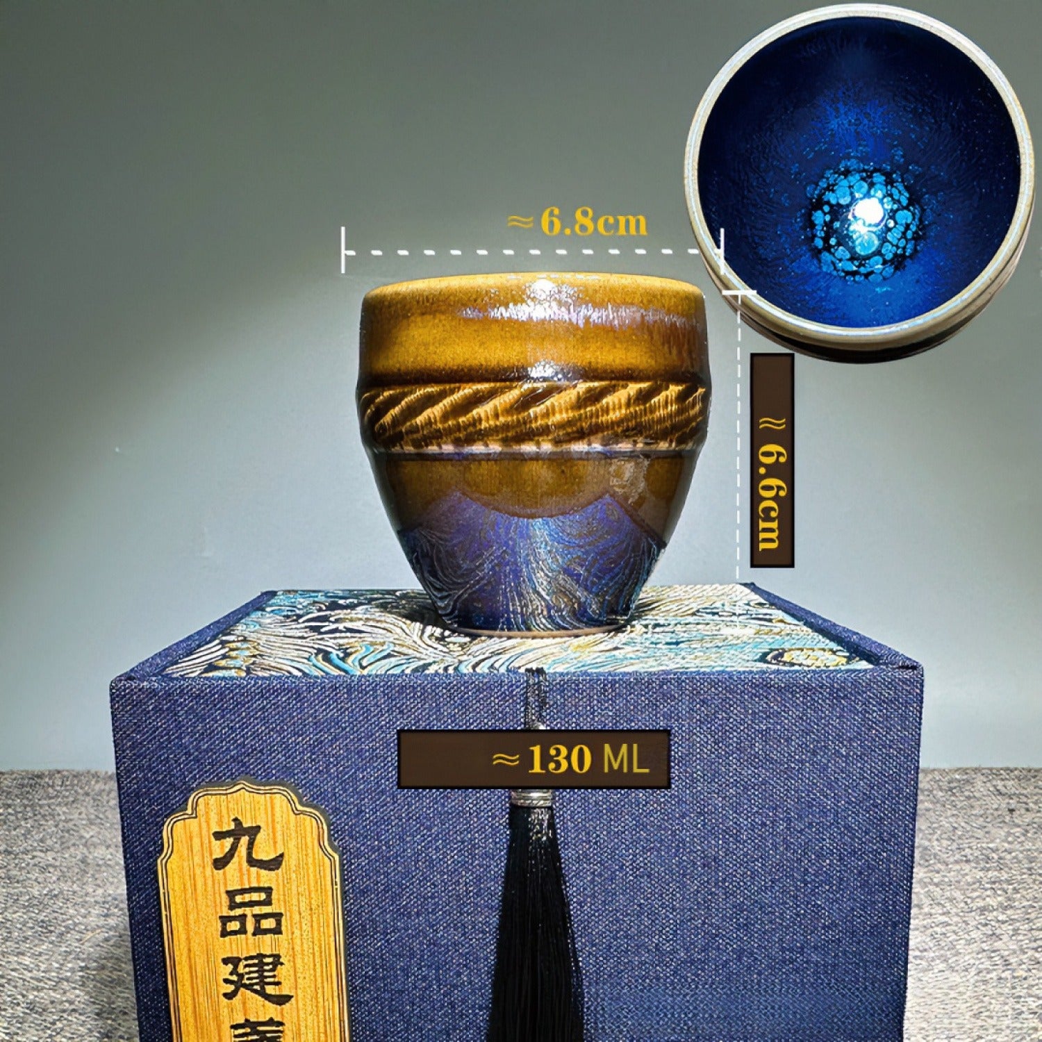 Handmade Grip Jian Ware Wood Fired Master Cup