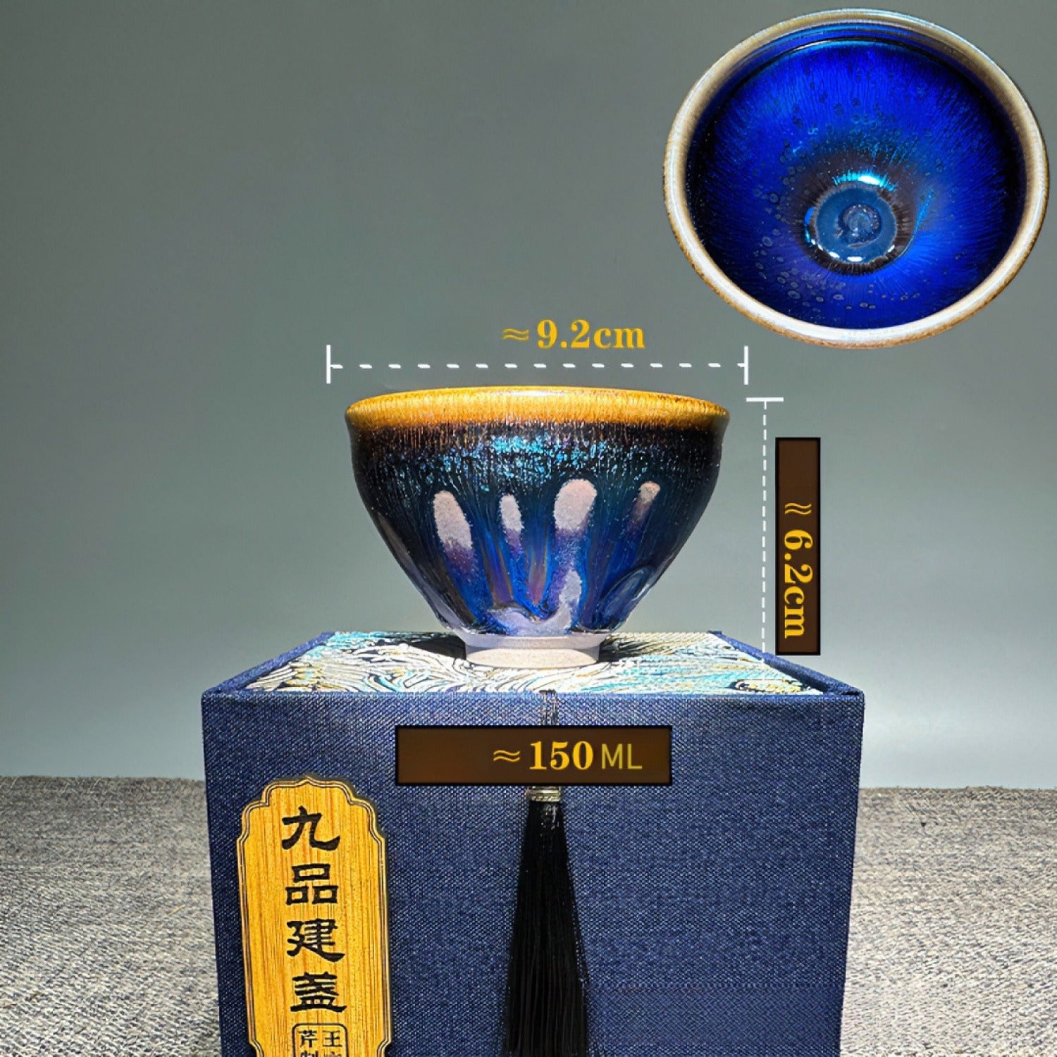 Handmade Waterfall Jian Ware Wood Fired Master Cup