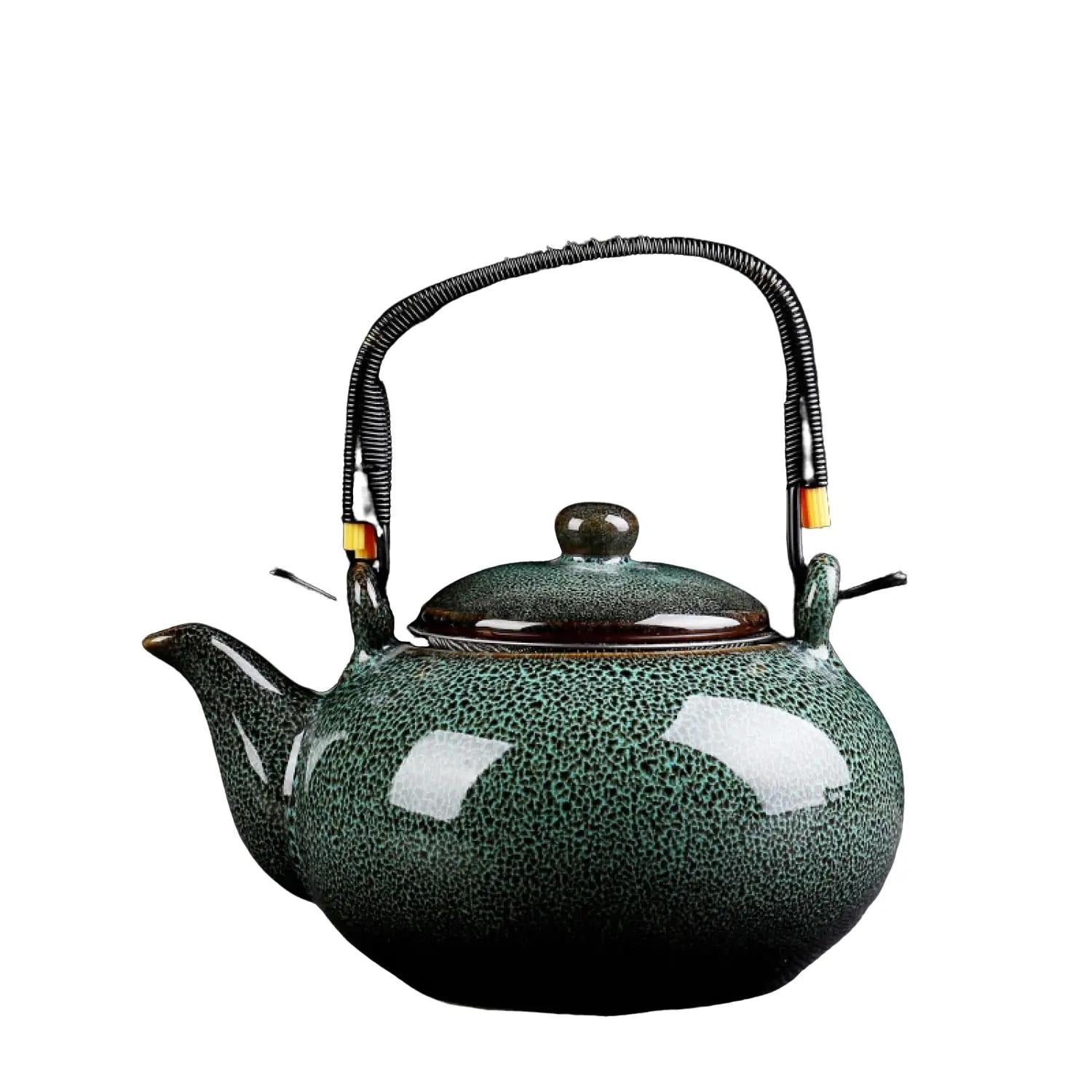 Green Kiln Change Jian Zhan Teapot 750ml Handle