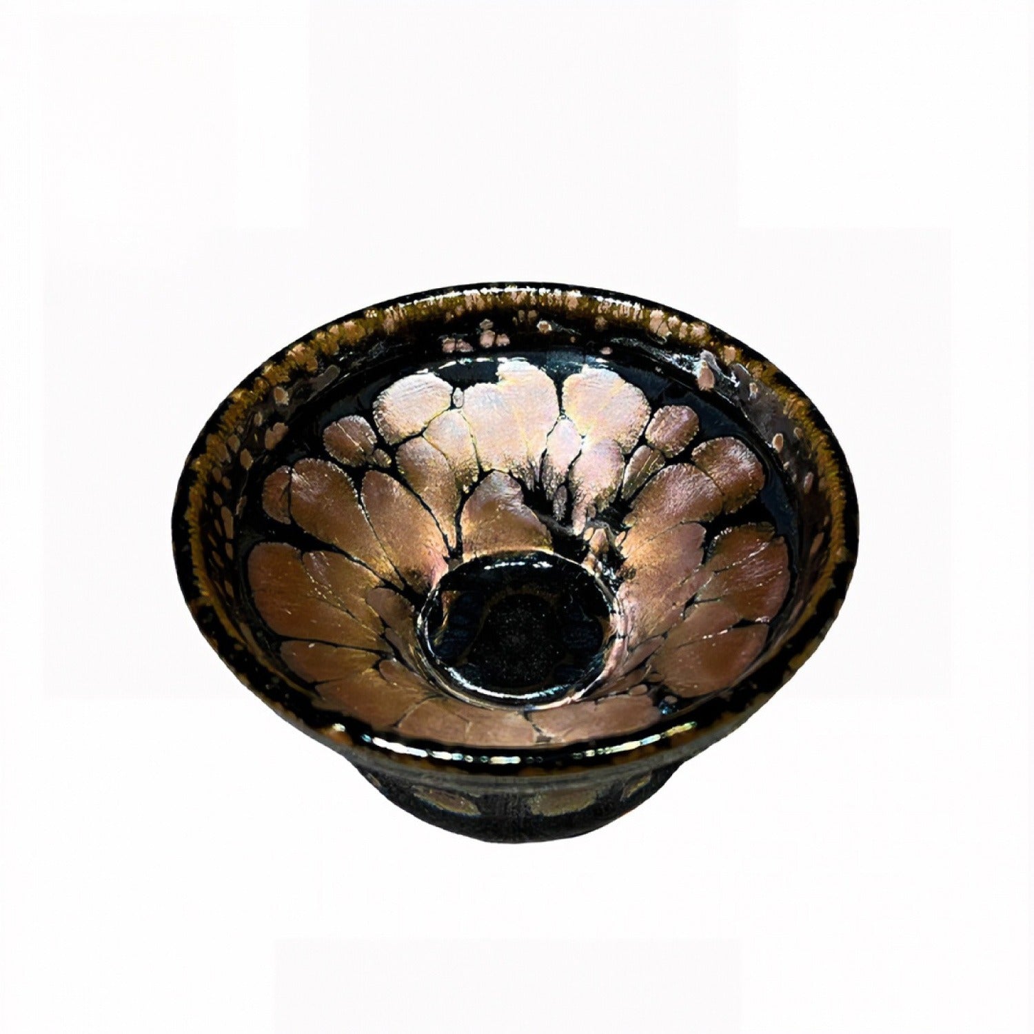 Golden Rose Tenmoku Iron Body Master Tea Cup