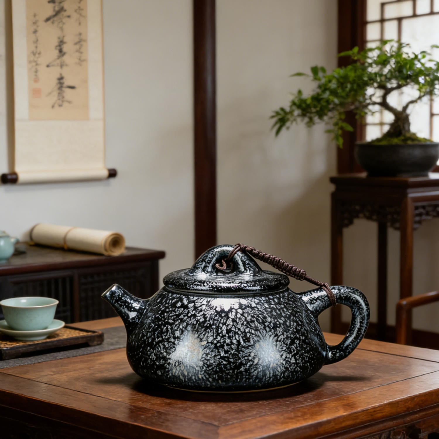 Hundred Flowers JianZhan Shipiao Gongfu Tea Pot