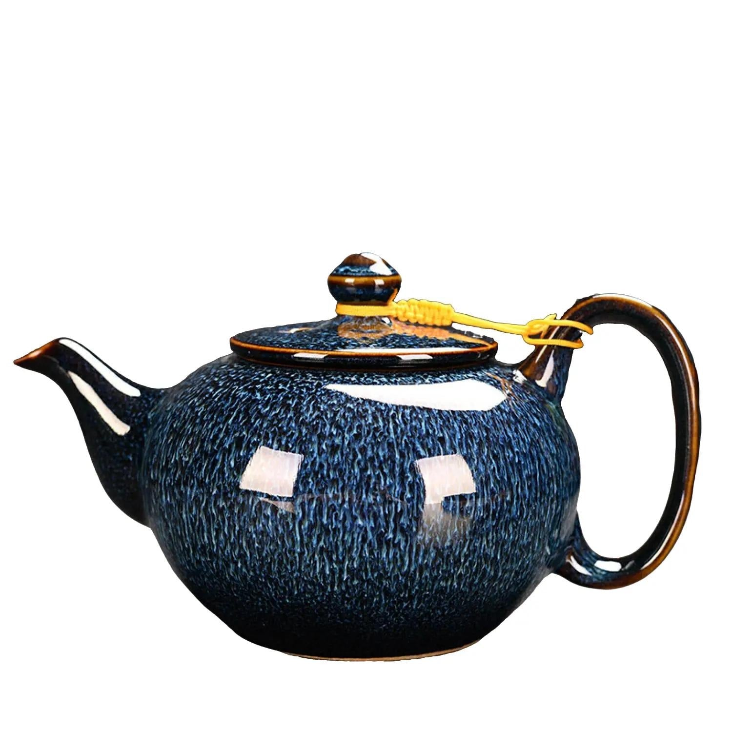 Large Kiln Change Jian Zhan Teapot 750ml Ceramic