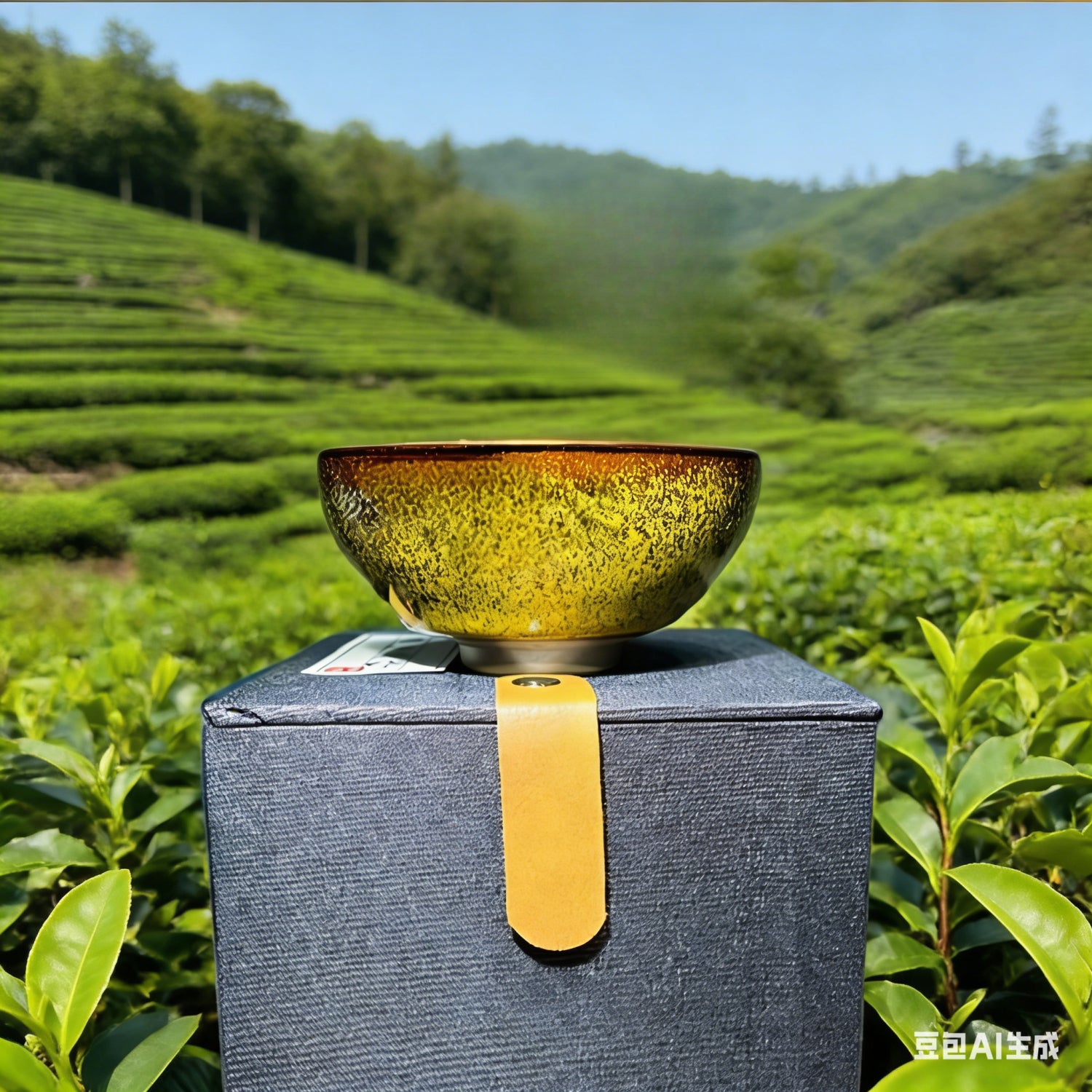 Gold Dust Tea Dust Leaf Tenmoku Master Cup