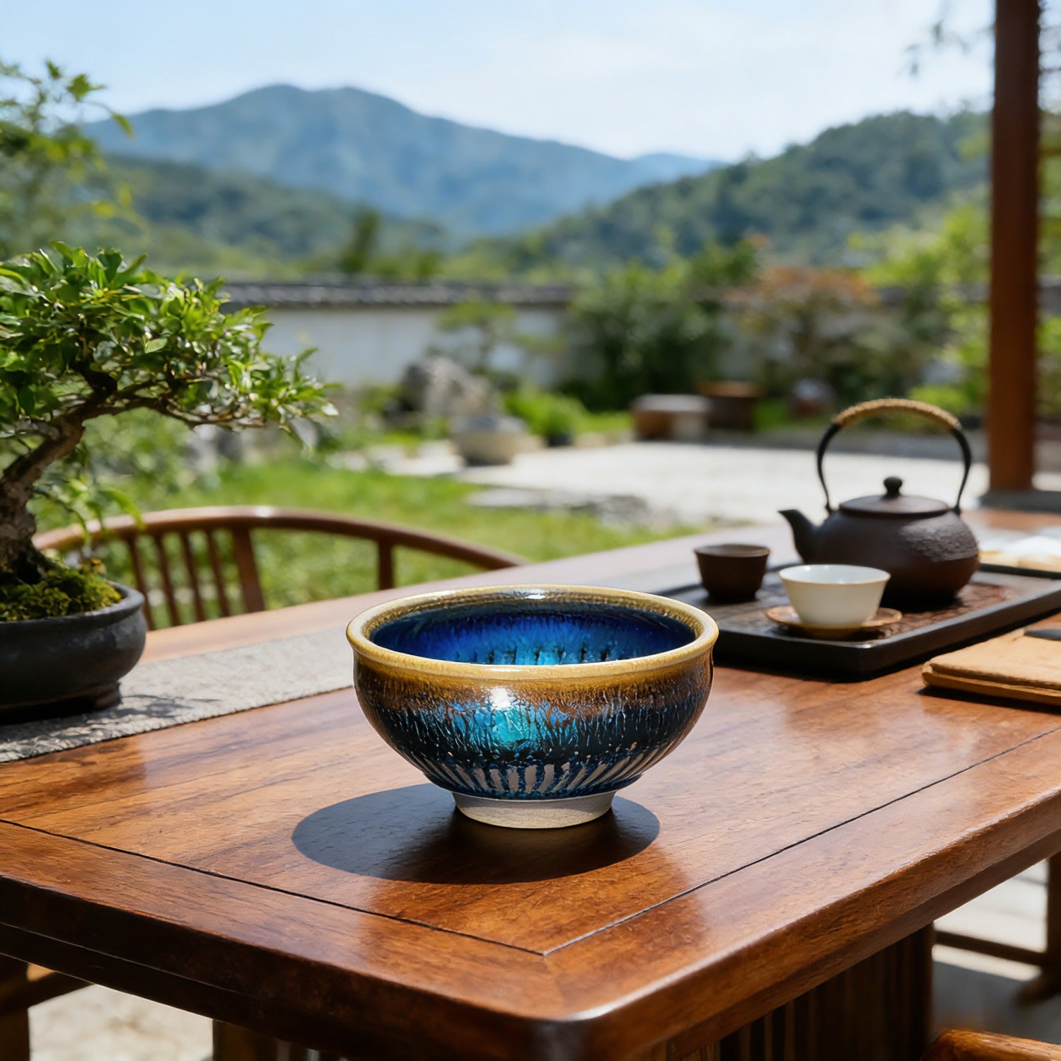 Handmade Carved General Jian Ware Wood Fired Master Cup