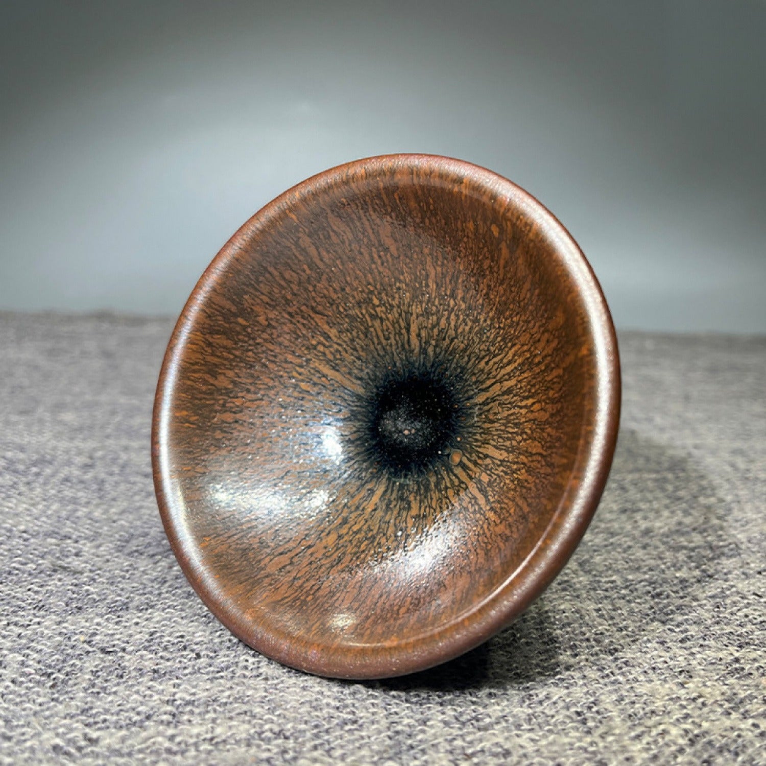 8 Dragon Kiln Wood-Fired Iron Body Jian Ware Tea Cup