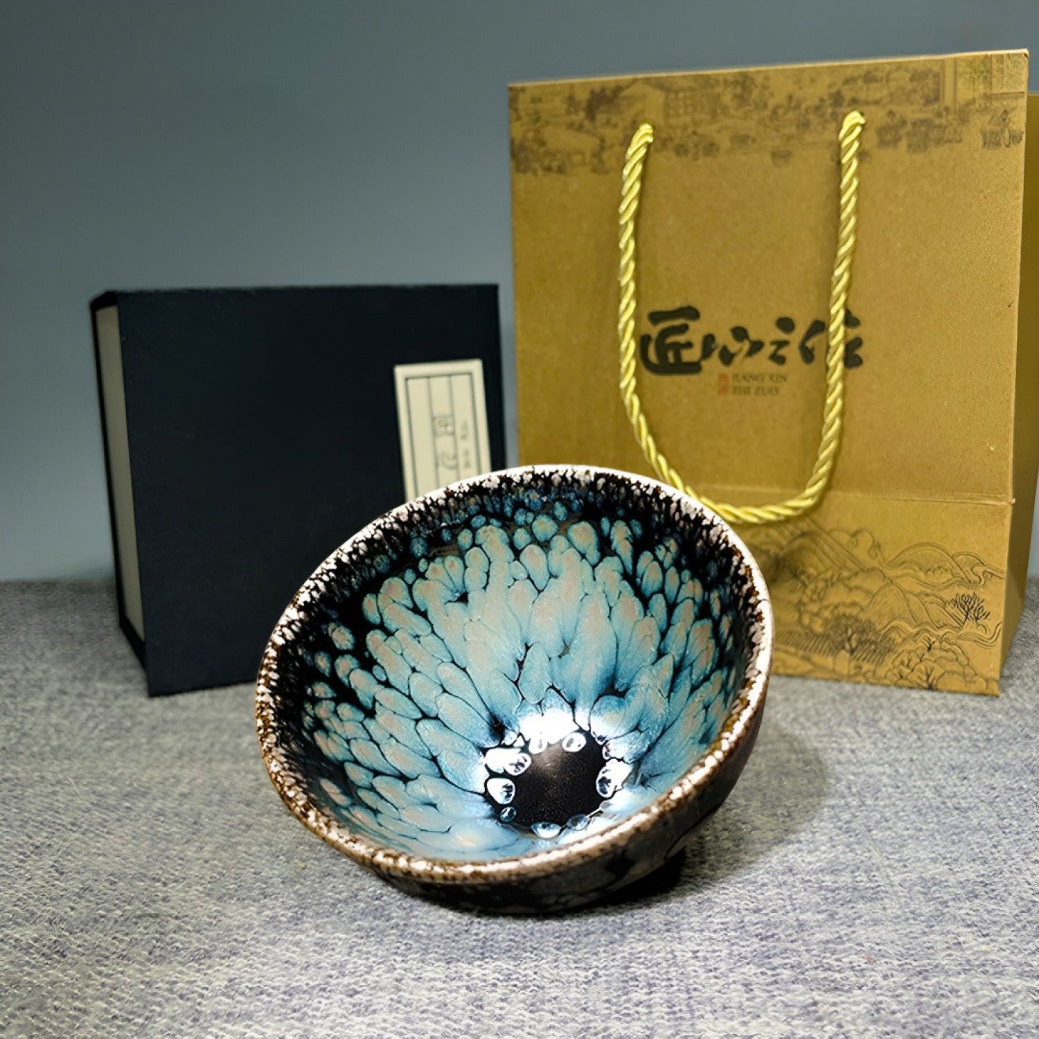 Ware Iron Body Tenmoku Master Tea Cup Ceramic