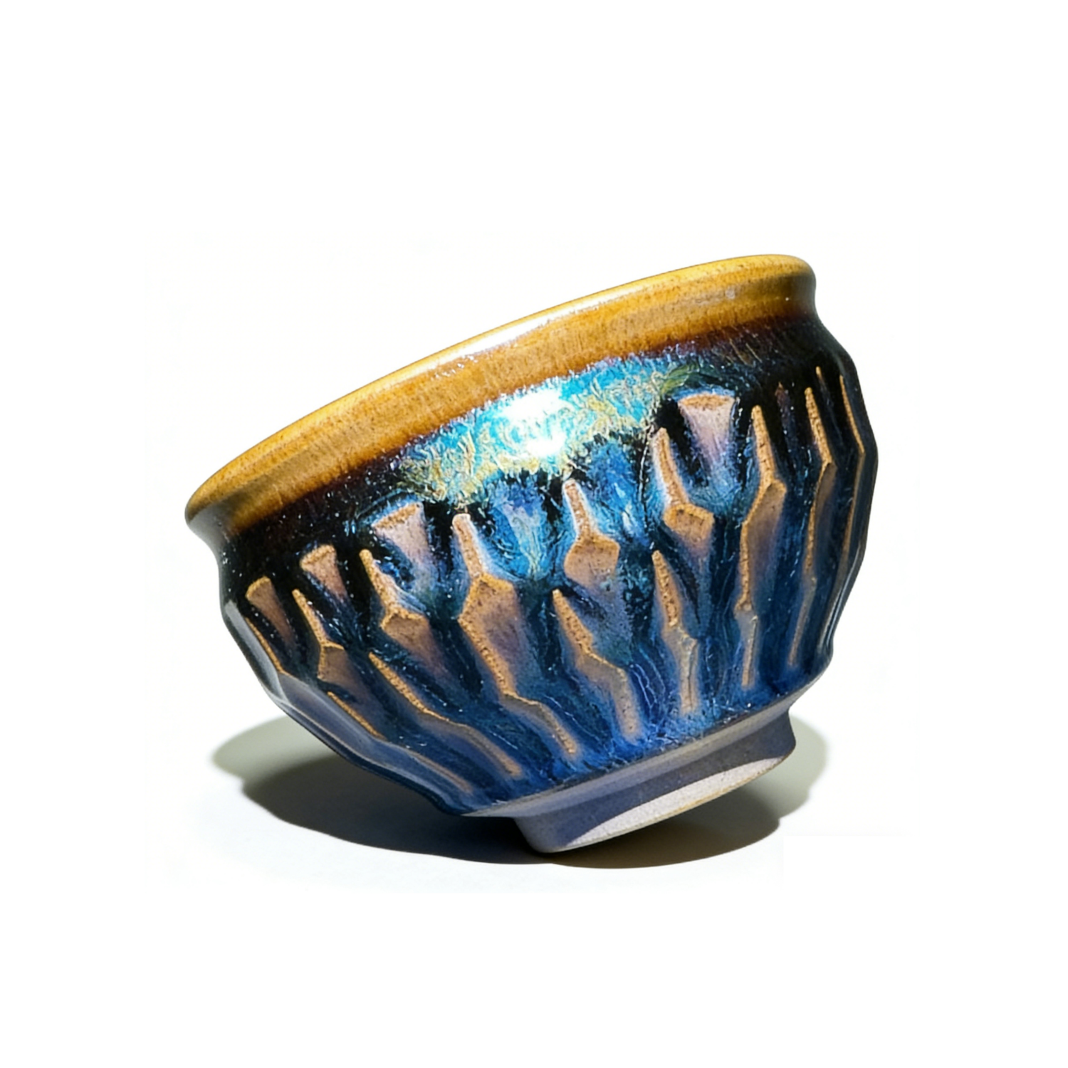 Handmade Carved General Jian Ware Wood Fired Master Cup