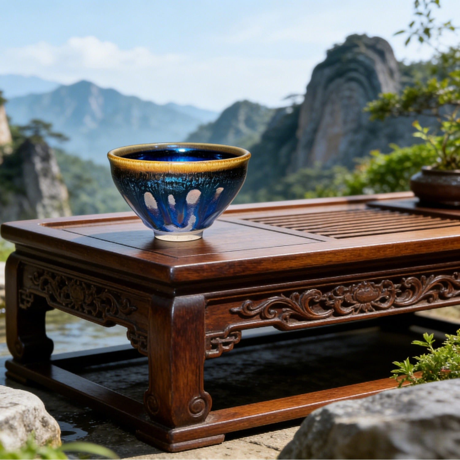 Handmade Waterfall Jian Ware Wood Fired Master Cup