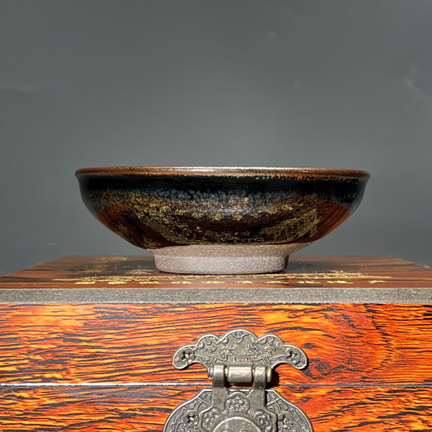 Black Gold Wood-Fired Iron Body Jian Ware Tea Cup