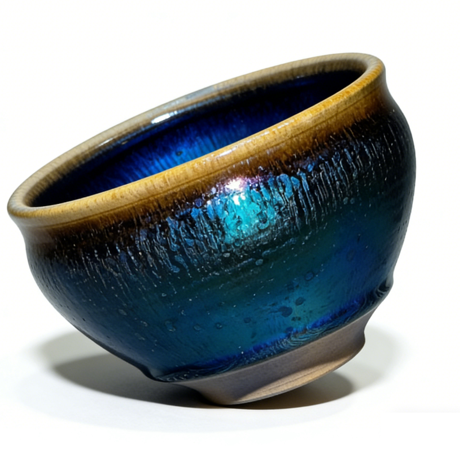 Handmade Rainbow General Jian Ware Wood Fired Master Cup