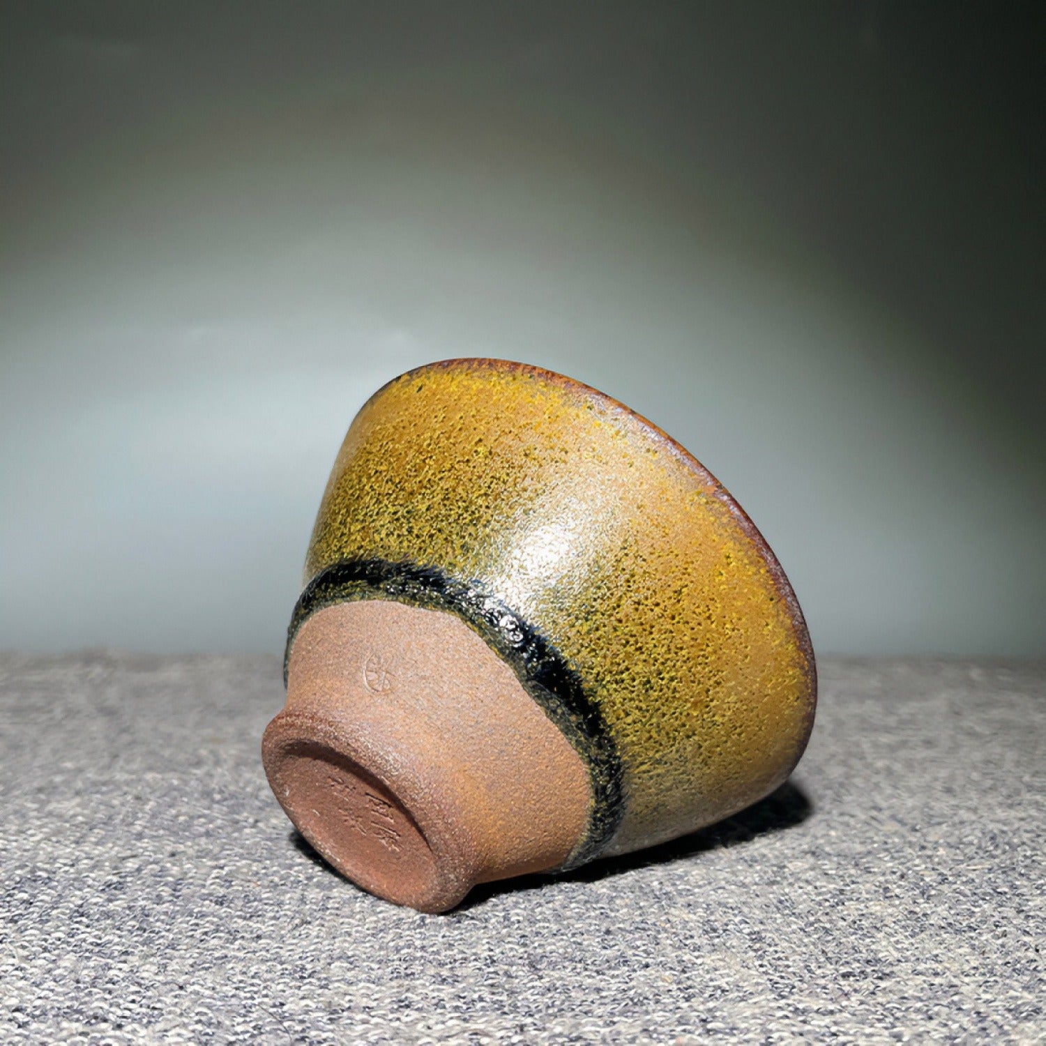 Tea Dust Green Wood-Fired Iron Body Tea Cup