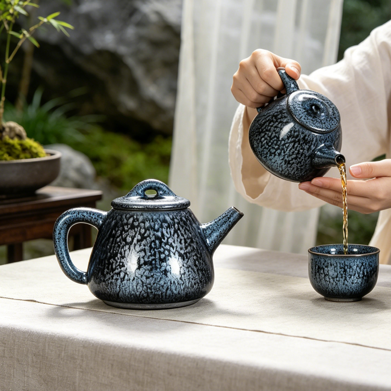 Premier Iron Tenmoku Teapot 390ml Gongfu