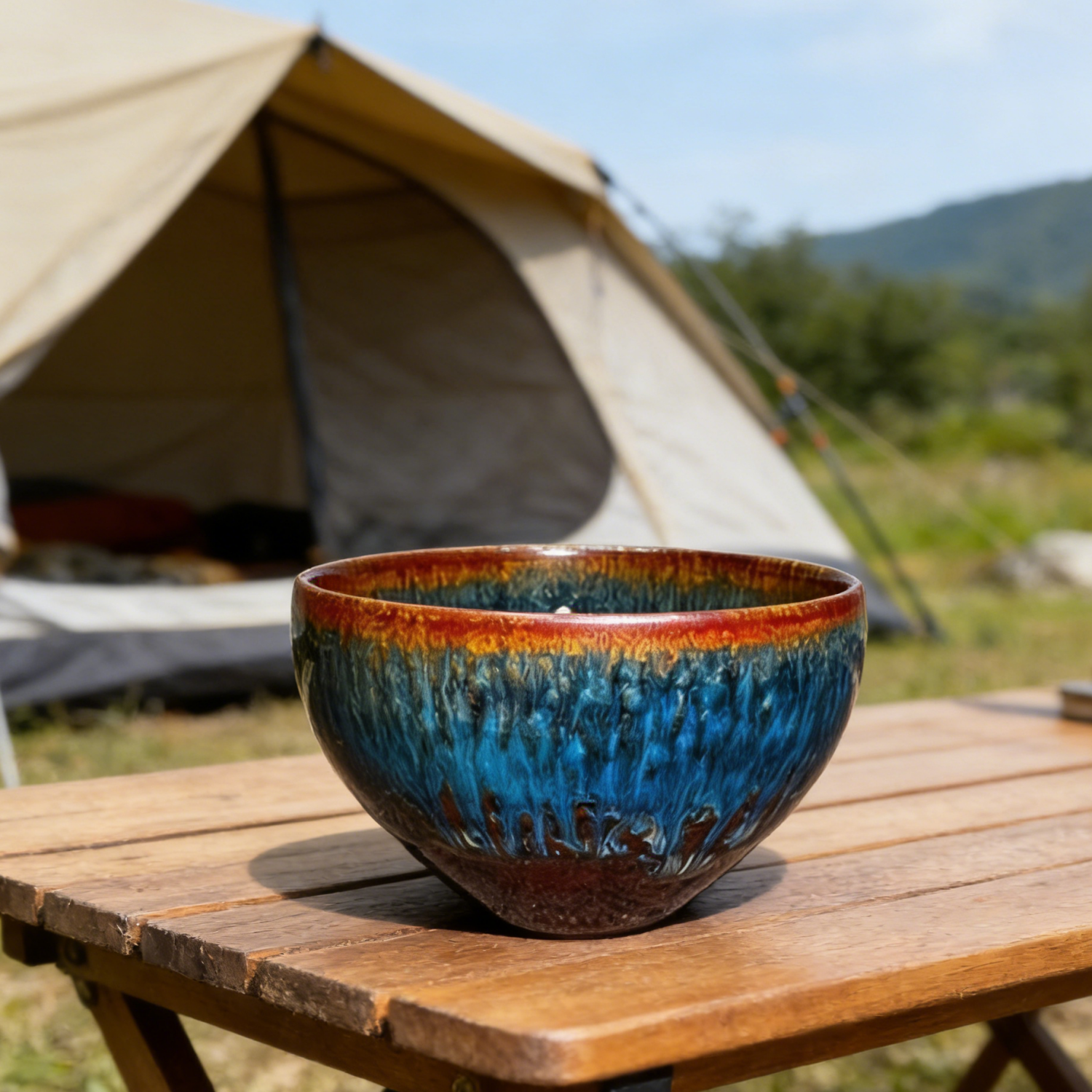 Master Craft Blue Ocean Bowl Master Tea Cup