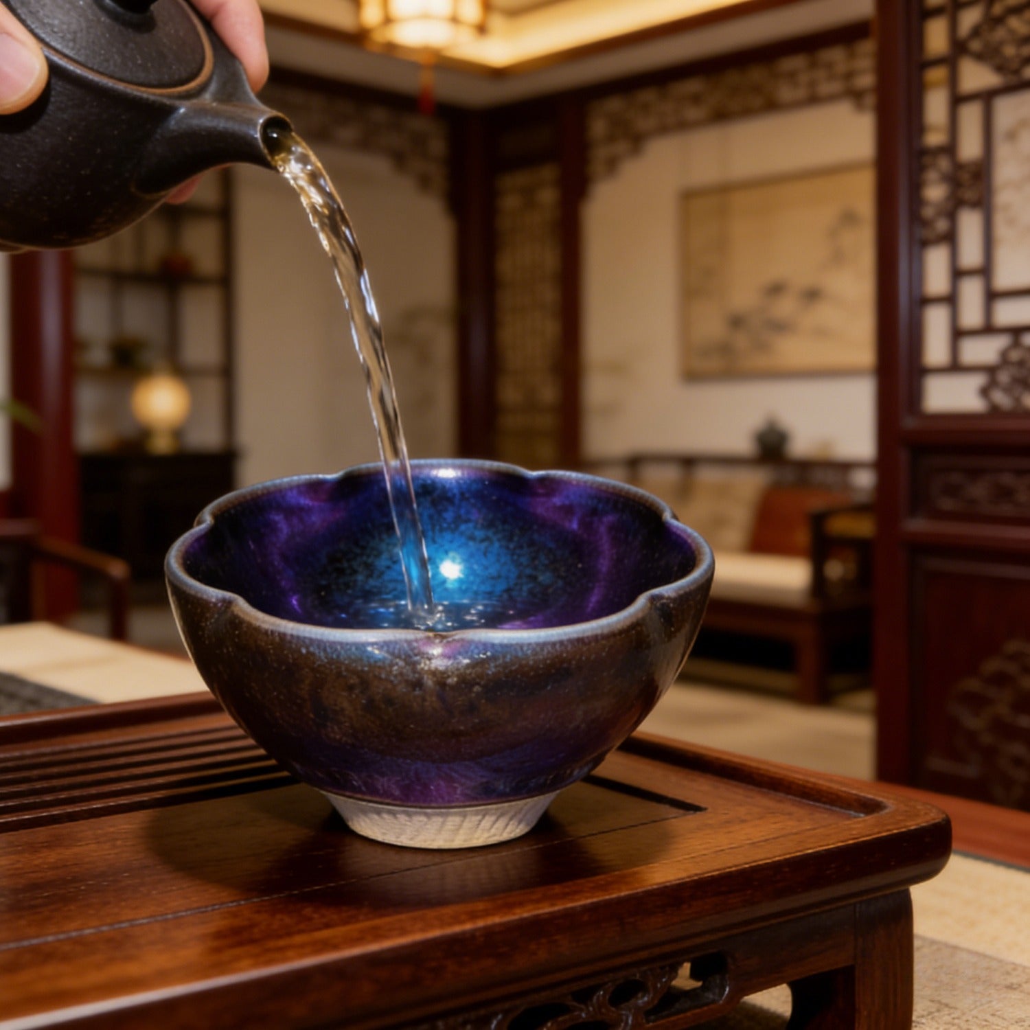 Handmade Sunflower Jian Ware Wood Fired Master Cup