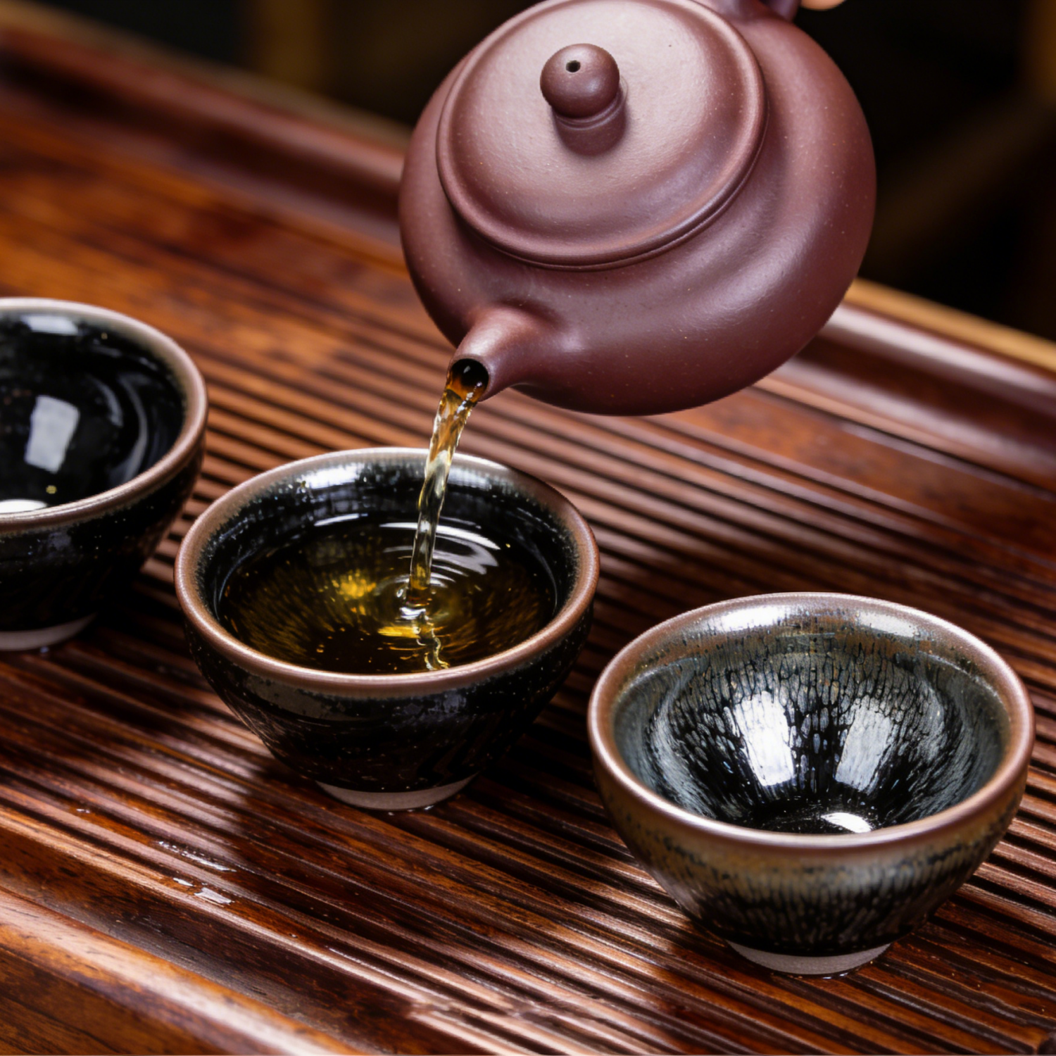 Real Wood-Fired Jian Ware Iron Body Tea Cup