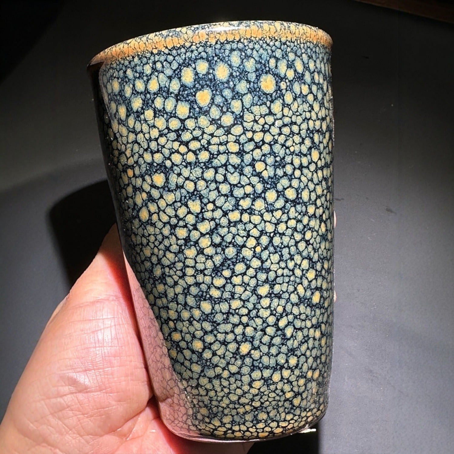 Green Partridge Tenmoku Tea Beer Cup 250ml