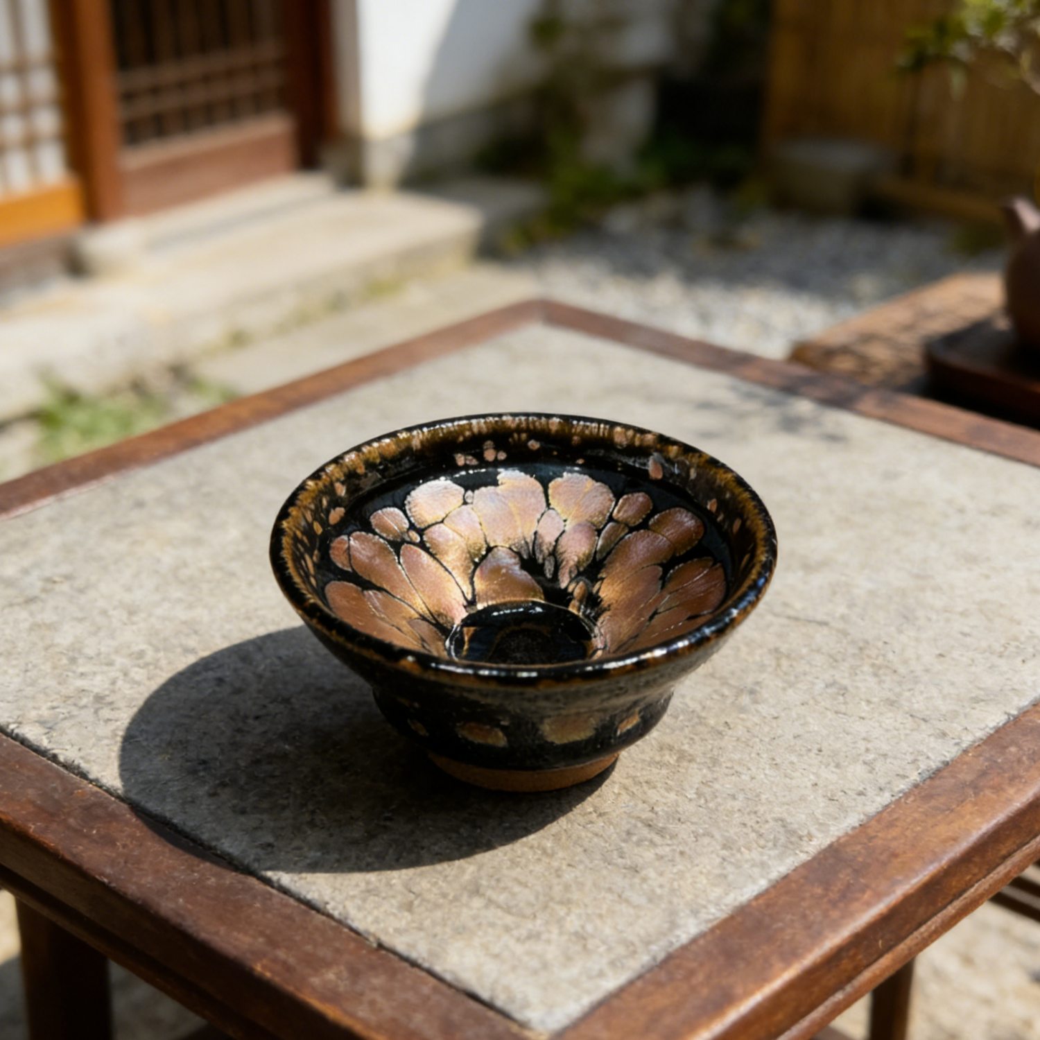 Golden Rose Tenmoku Iron Body Master Tea Cup