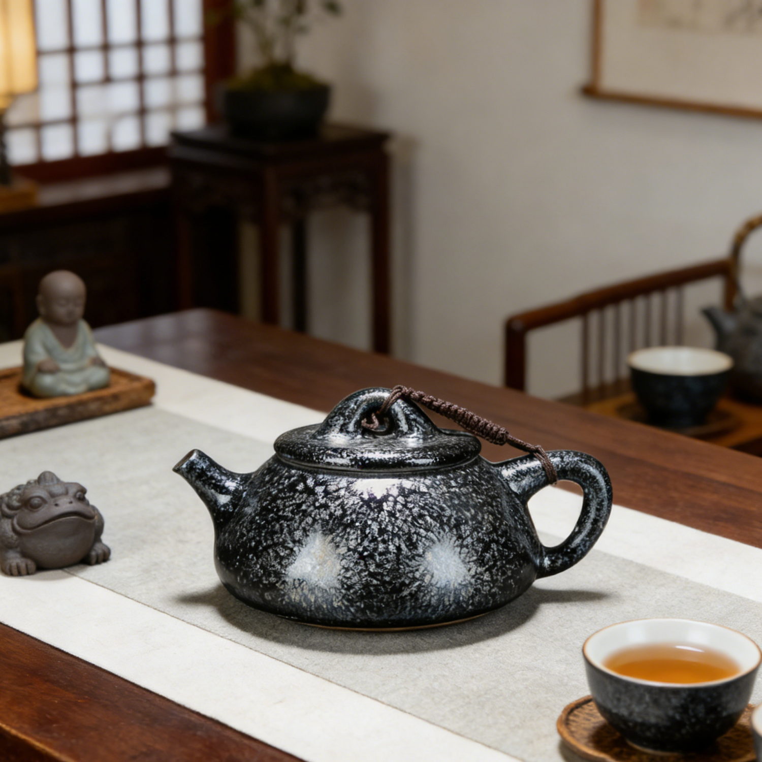 Hundred Flowers JianZhan Shipiao Gongfu Tea Pot