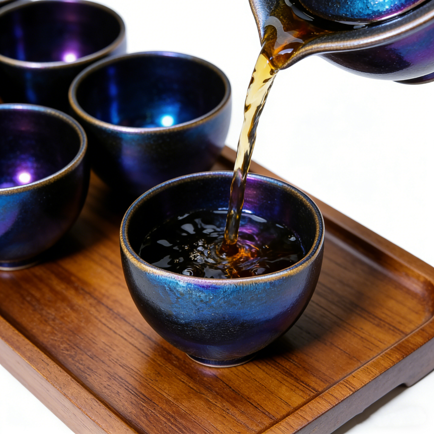 Handmade Square Jian Ware Wood Fired Master Cup