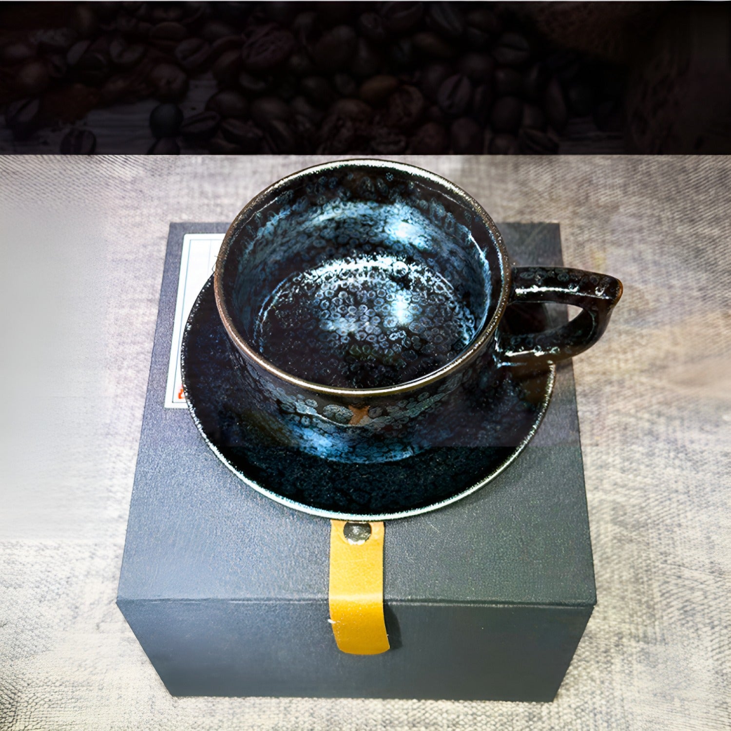 Heavenly Eye Oil Spot Jian Zhan Tenmoku Coffee Cup Handmade Ceramic