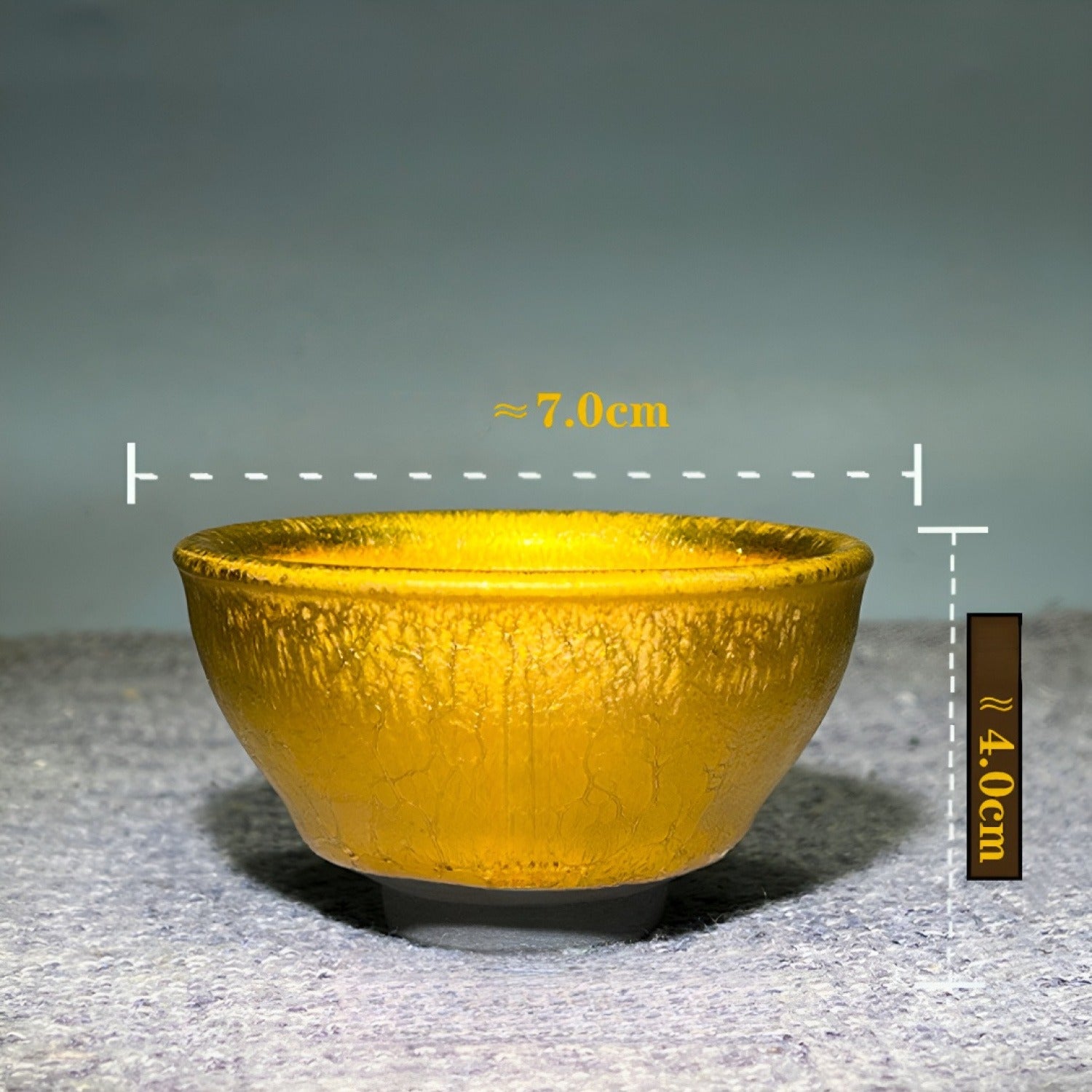 Handmade Golden Oil Drop Jian Ware Master Cup