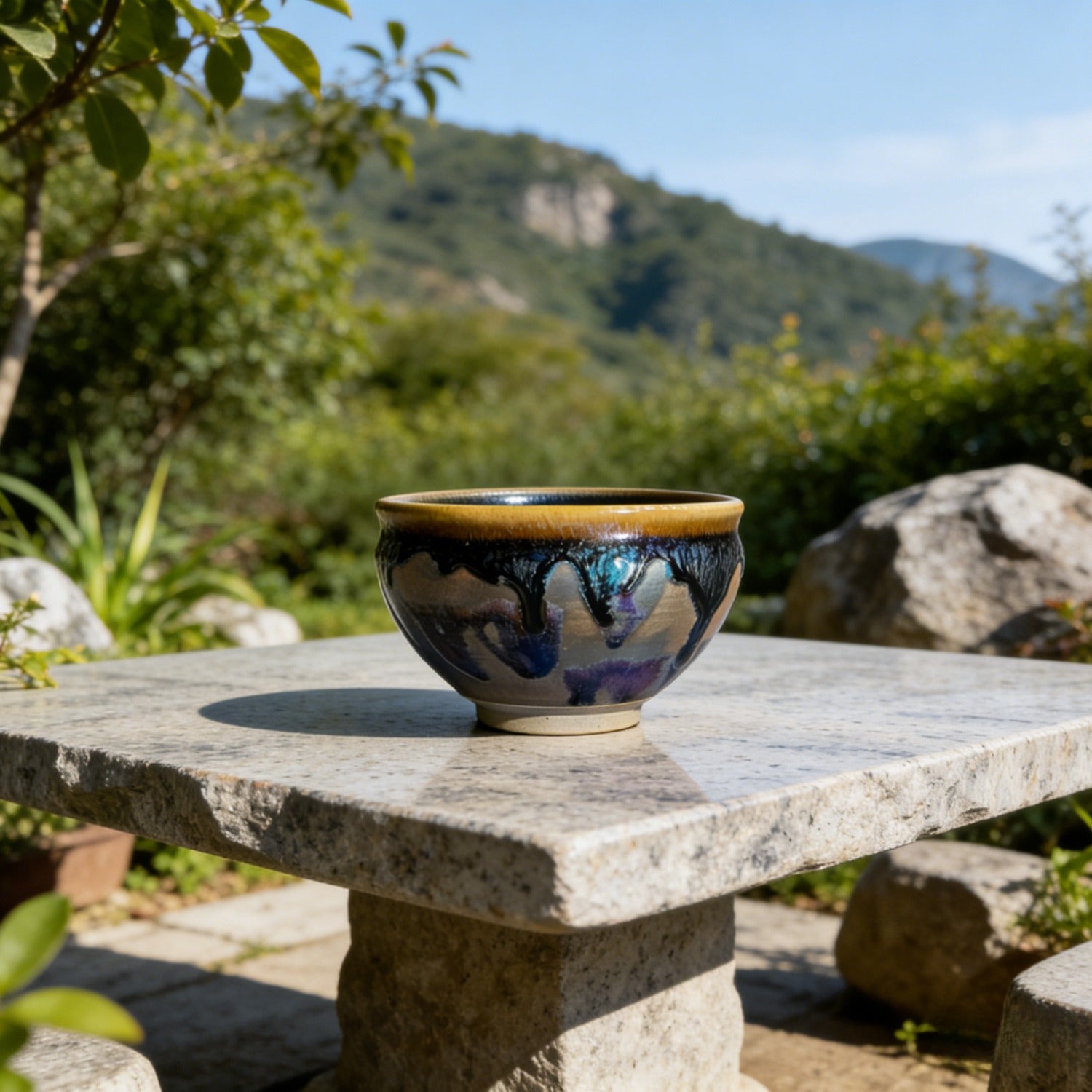 Handmade Landscape General Jian Ware Wood Fired Master Cup