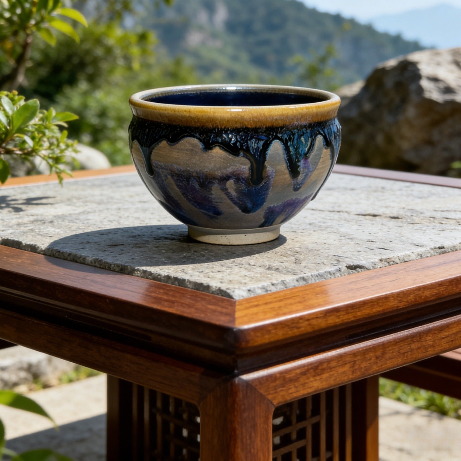 Handmade Landscape General Jian Ware Wood Fired Master Cup