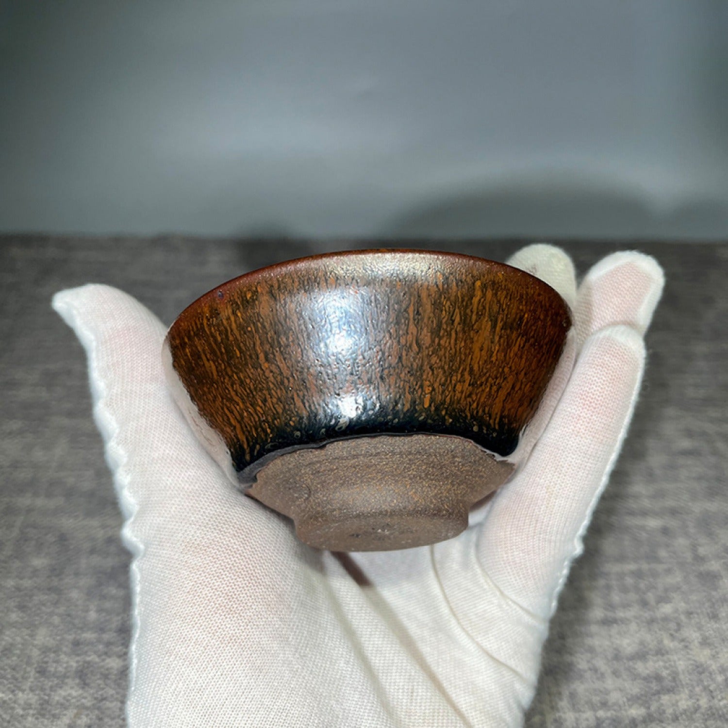 8 Dragon Kiln Wood-Fired Iron Body Jian Ware Tea Cup