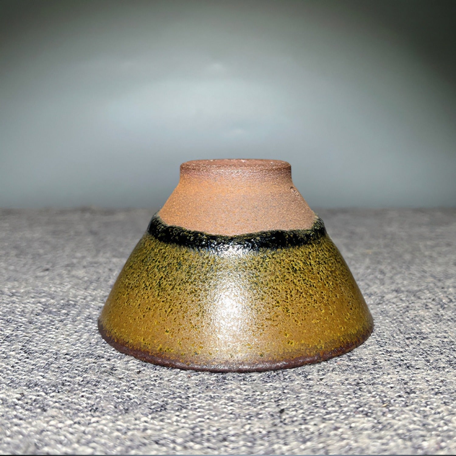 Tea Dust Green Wood-Fired Iron Body Tea Cup