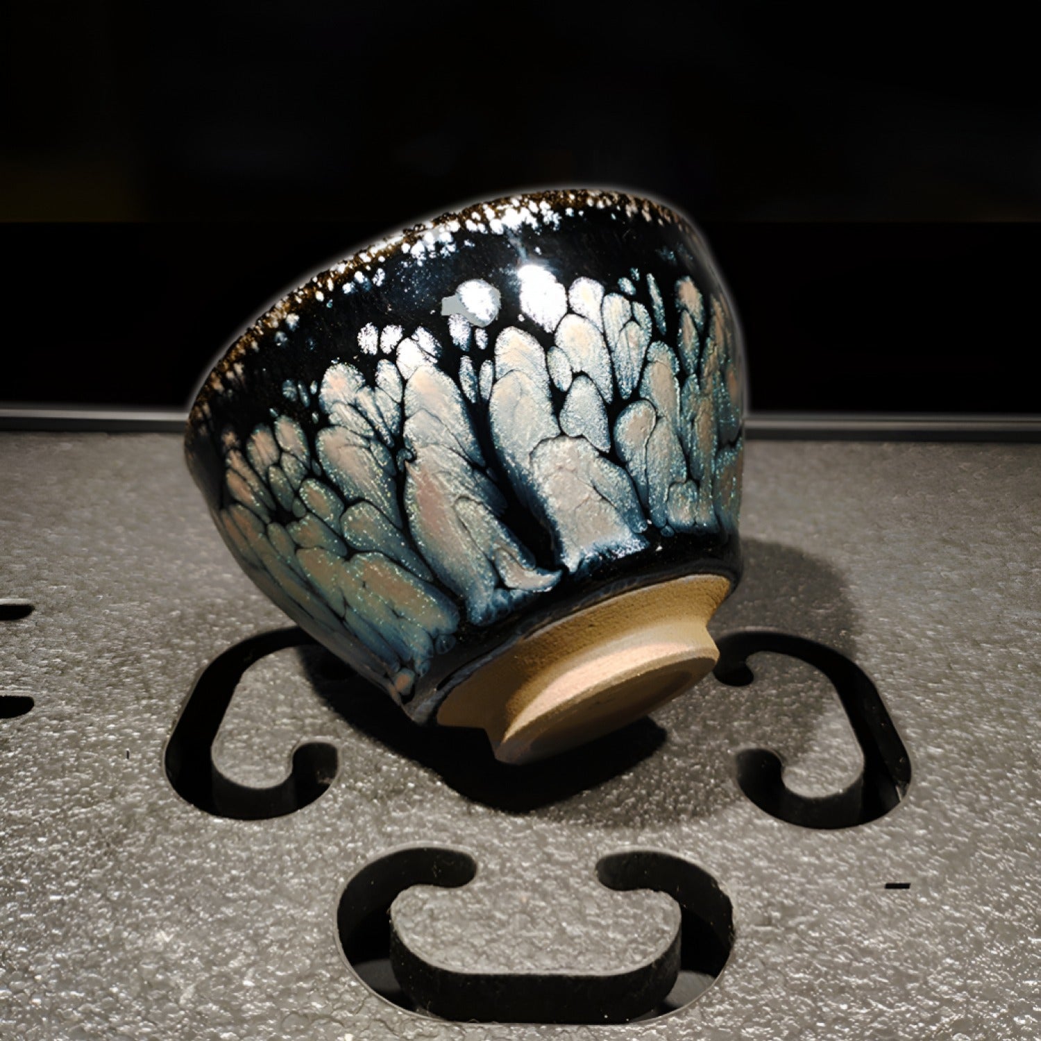 Ware Iron Body Tenmoku Master Tea Cup Ceramic